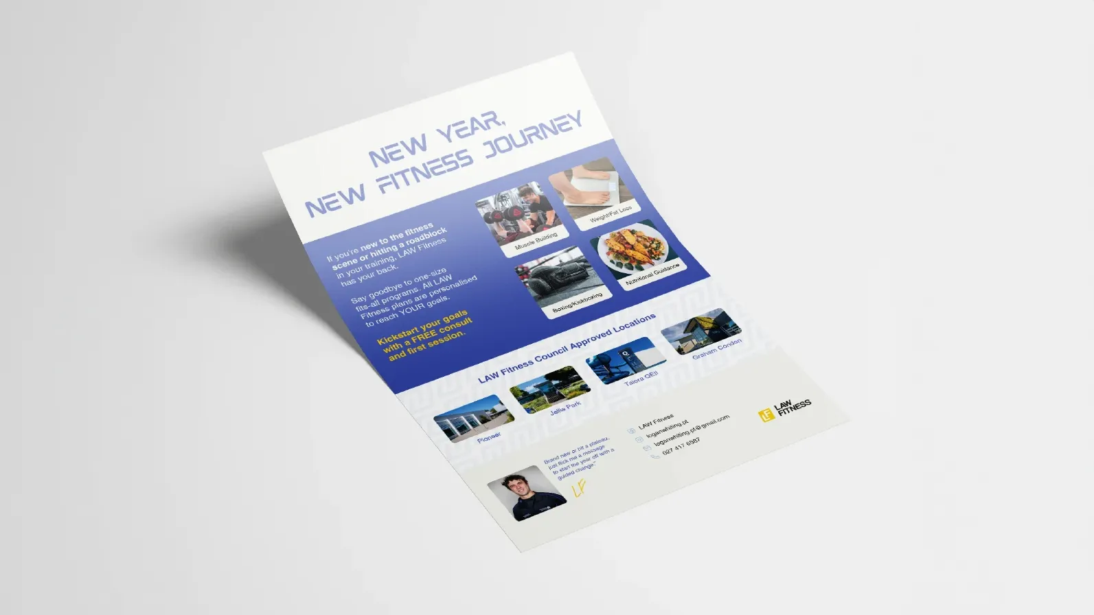 Branding for Personal Training Startup: Logo, Business Card & Flyer gallery 4