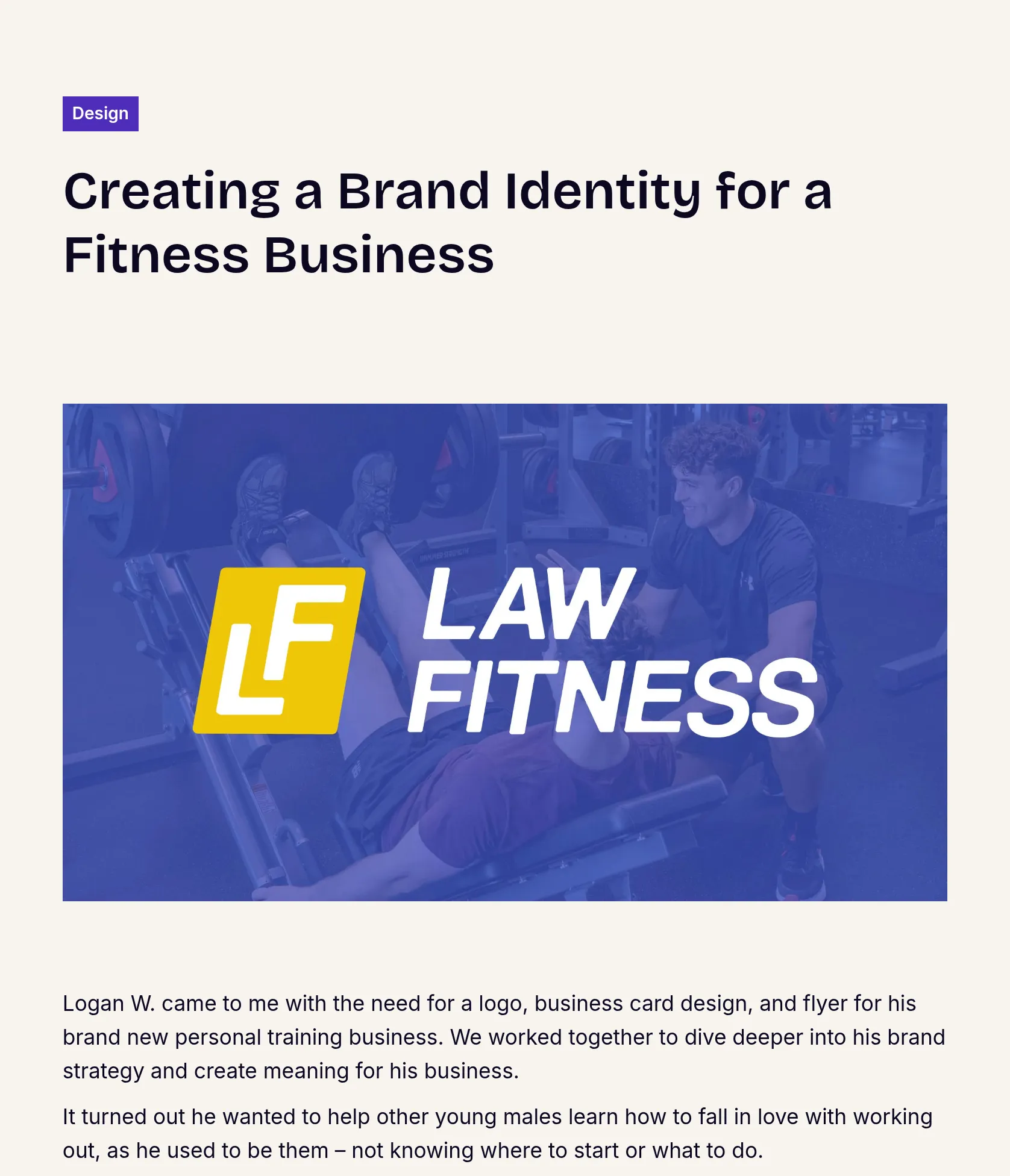 Branding for Personal Training Startup: Logo, Business Card & Flyer