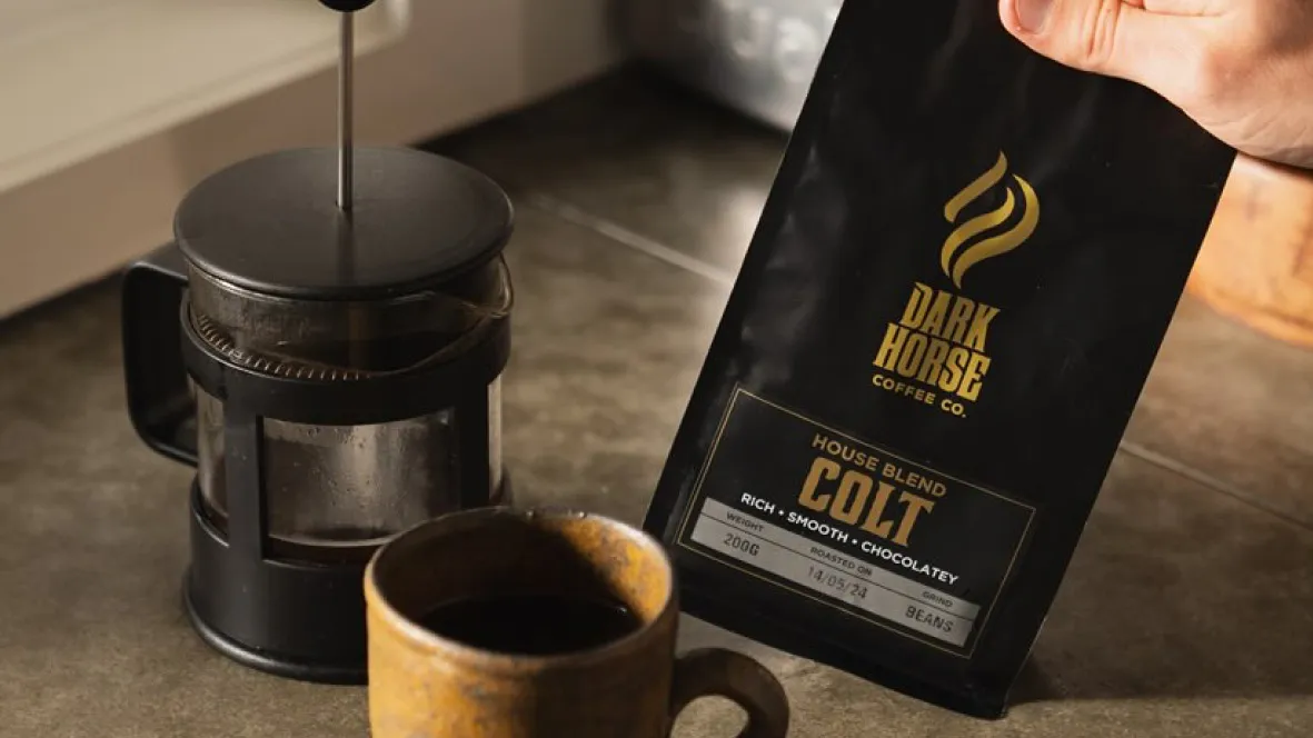 Coffee Packaging & Brand Extension for Dark Horse Coffee Co