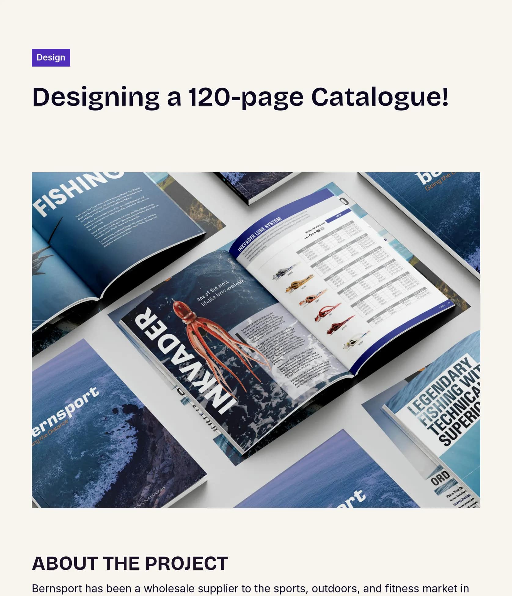 Product Catalogue Design for Bernsport