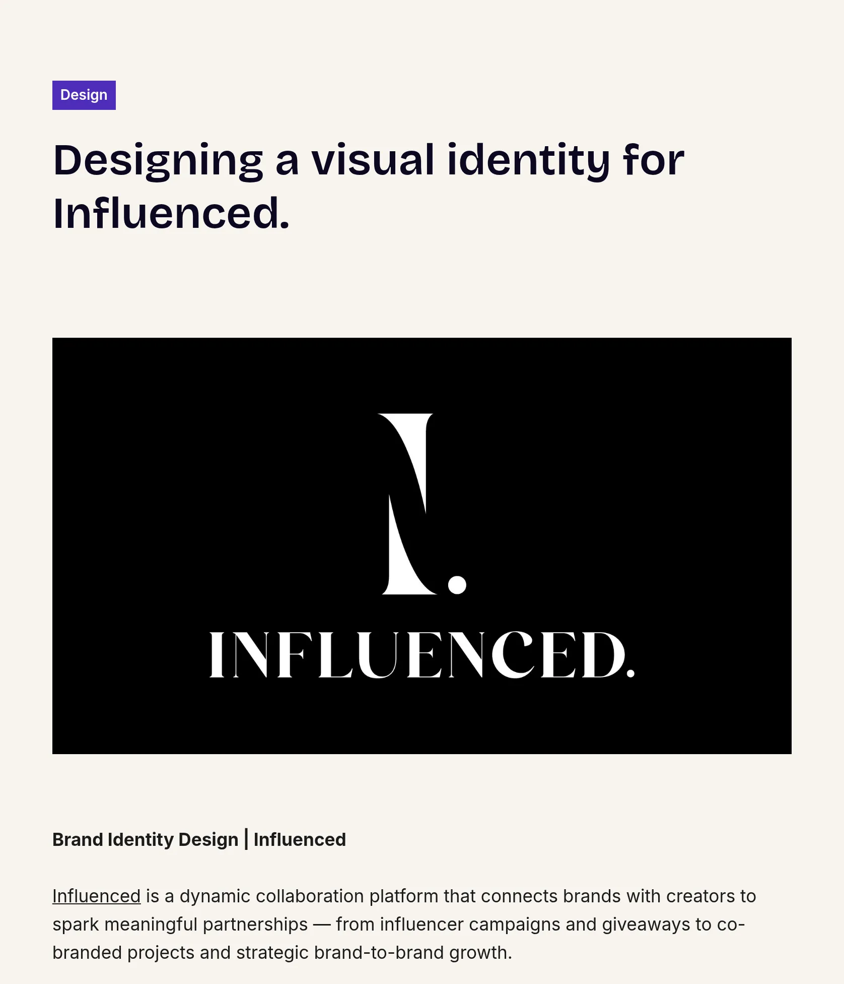 Influenced - Brand Identity