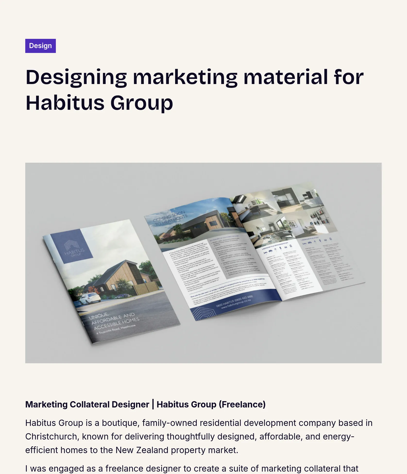 Habitus Group - Marketing Collateral