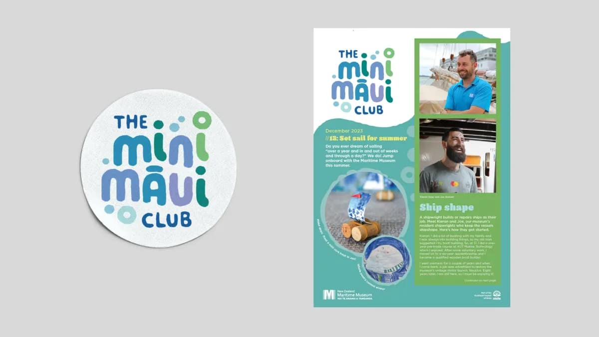 Mini Māui Kids' Club Brand Identity