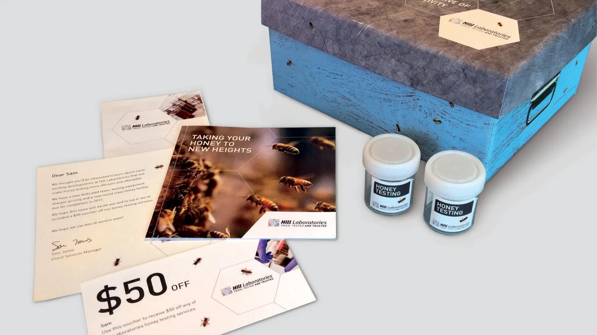 Beehive Direct Mail Campaign for Hills Laboratories gallery 1