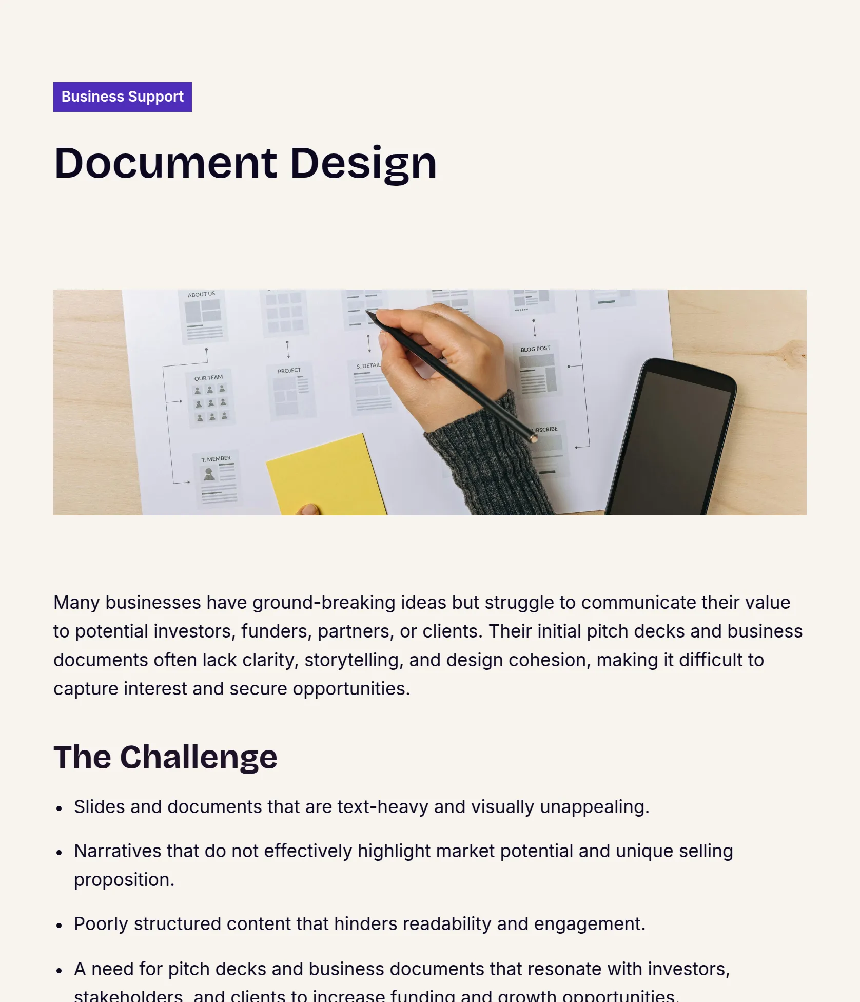 Strategic Pitch Deck & Business Document Design for Investor Engagement screenshot