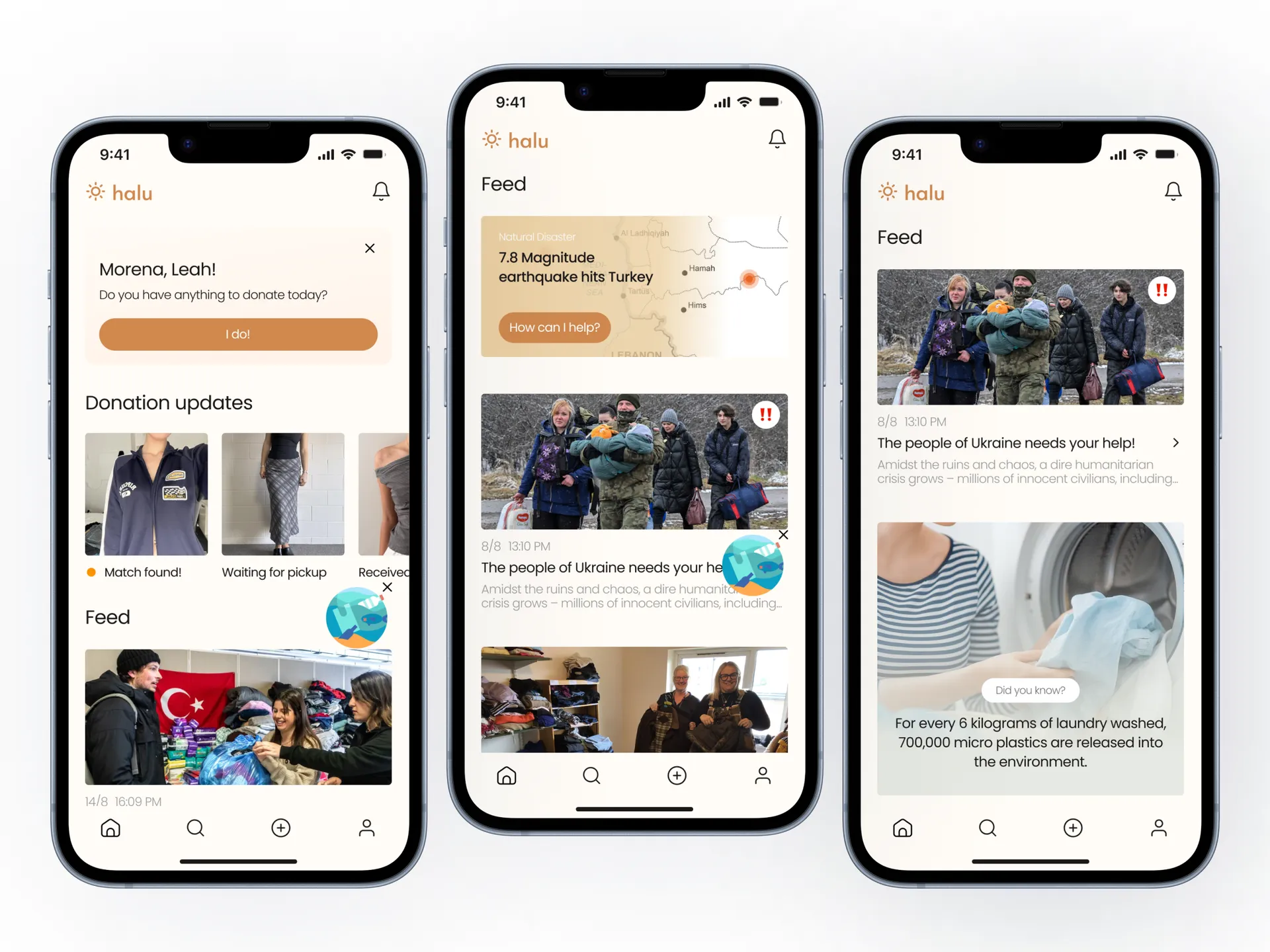 Halu: AI-Powered Clothing Donation App with Environmental Impact Visualization gallery 3