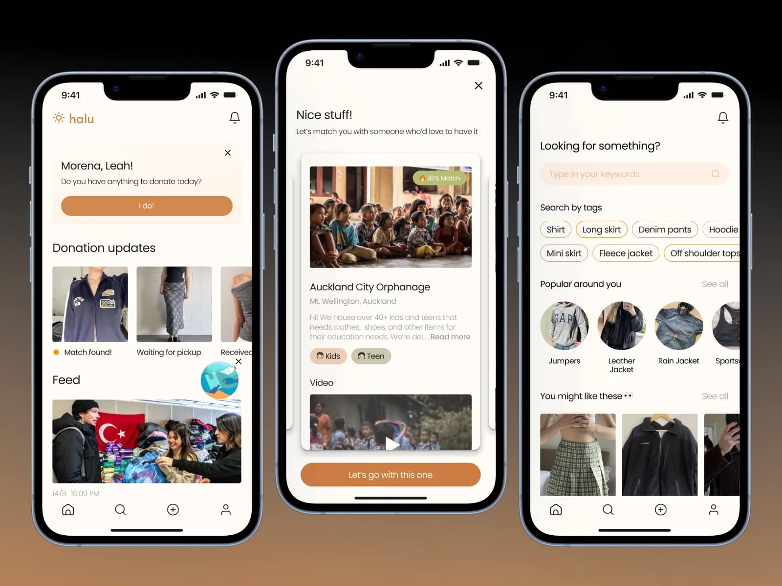 Halu: AI-Powered Clothing Donation App with Environmental Impact Visualization
