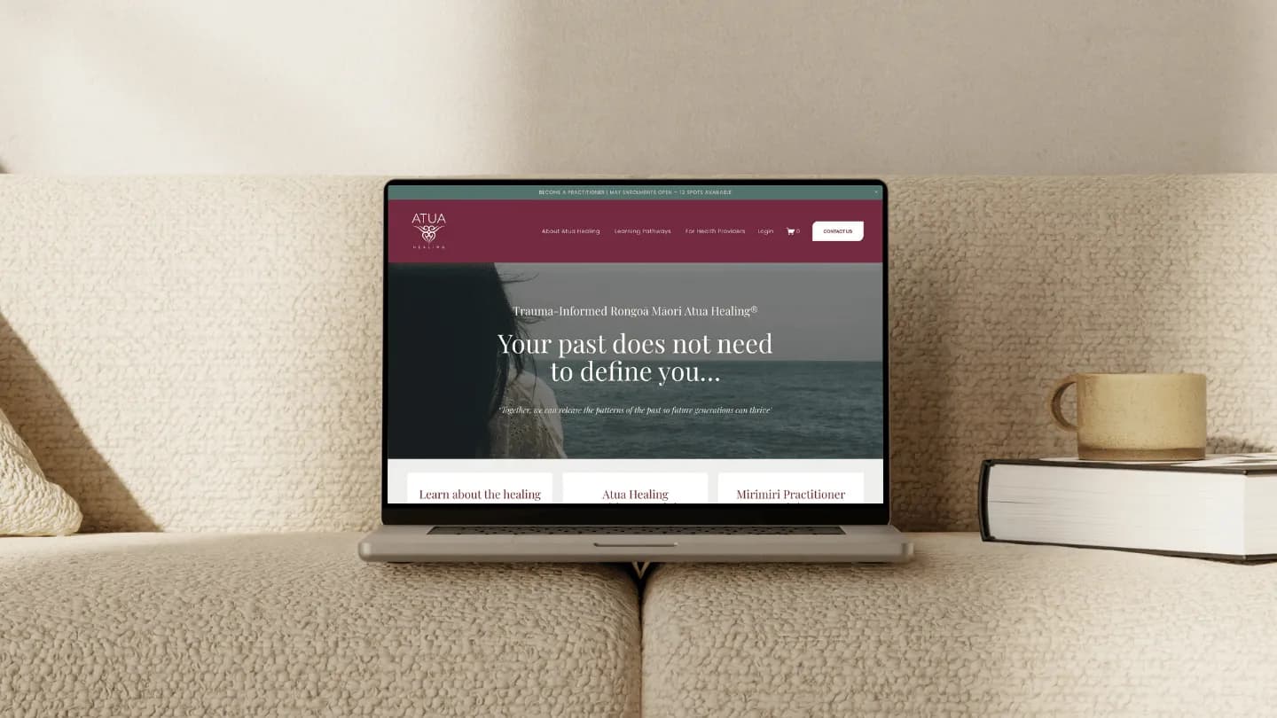 Squarespace Course Platform for Atua Healing