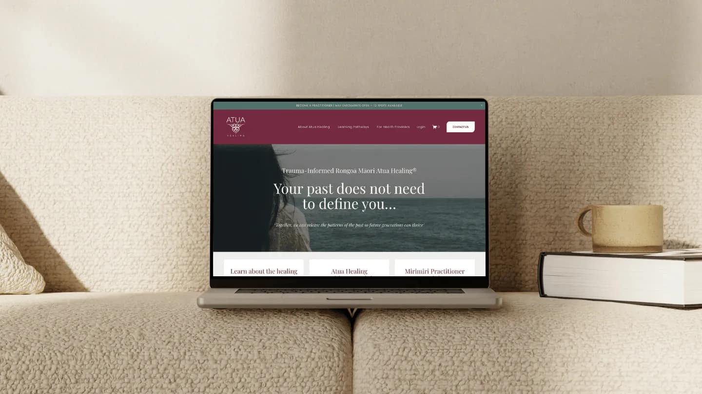 Squarespace Course Platform for Atua Healing