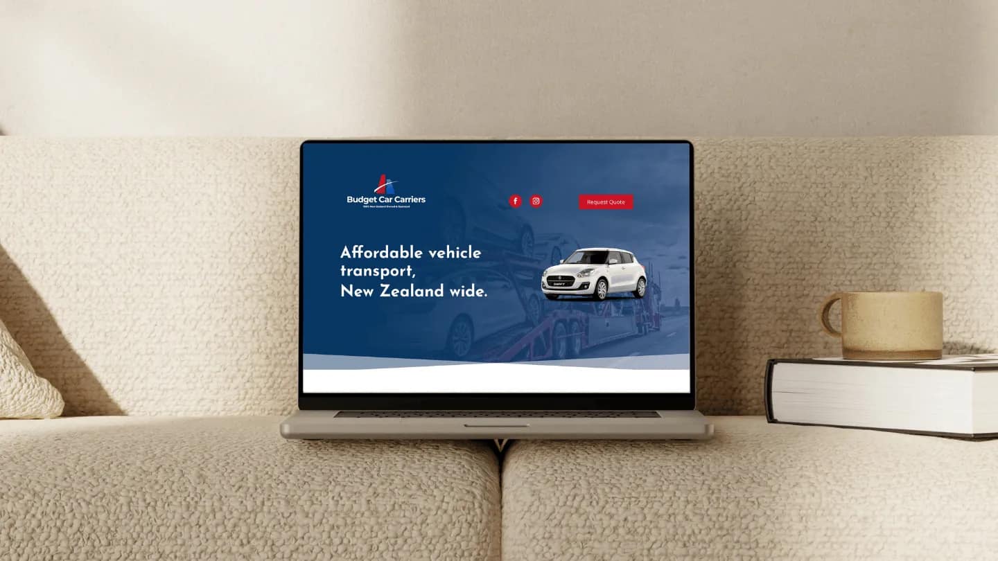 WordPress Landing Page for Budget Car Carriers