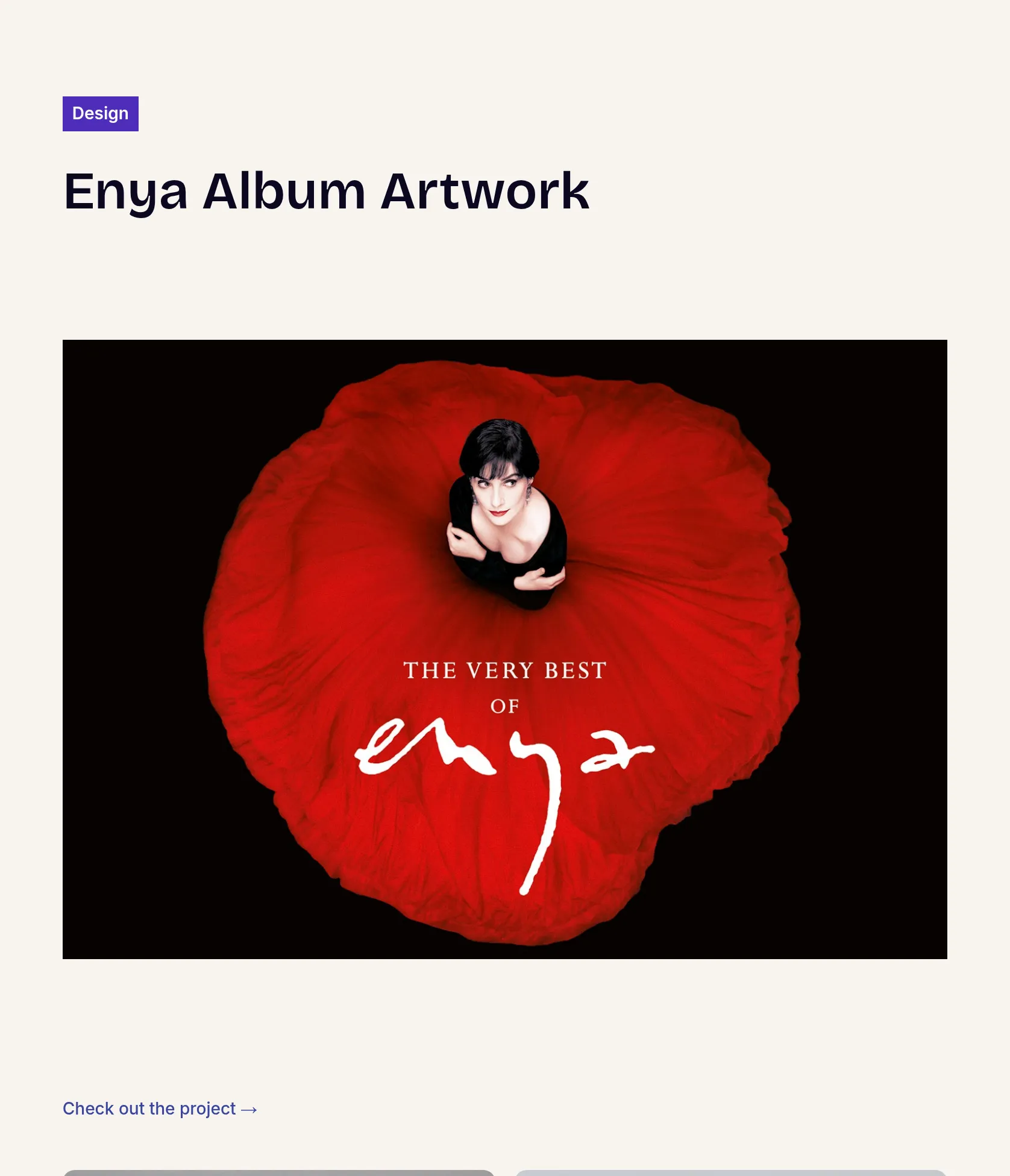 Bold Album Artwork and Promotional Design for Enya Tribute
