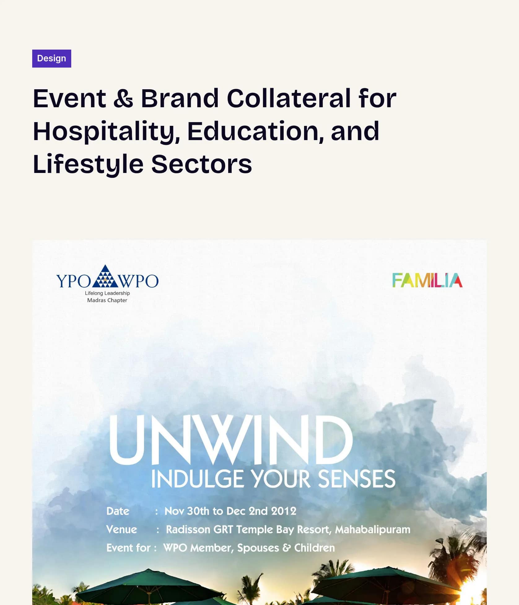 Integrated Visual Campaigns for Hospitality, Luxury & Education Sectors