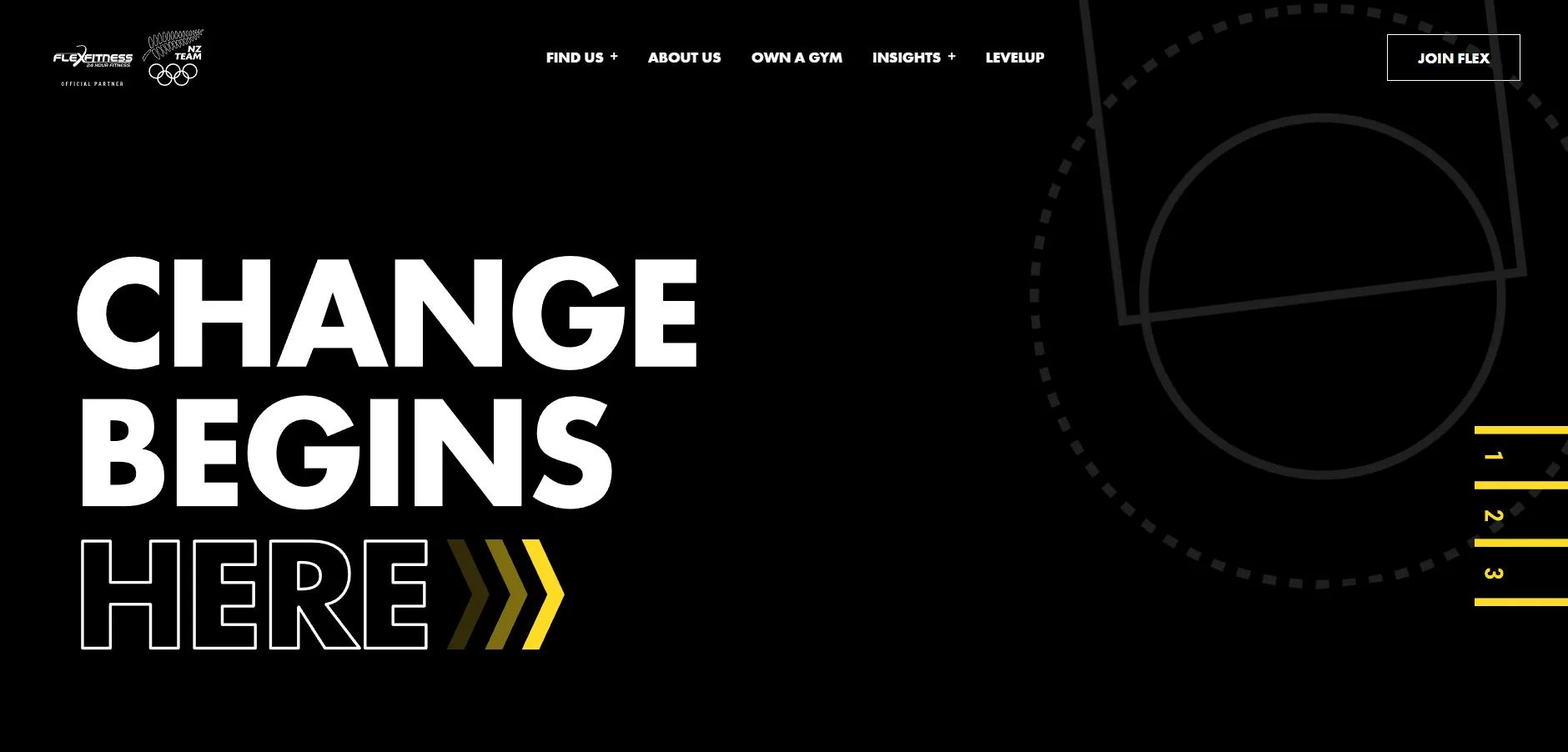 Webflow Website Development for Flex Fitness