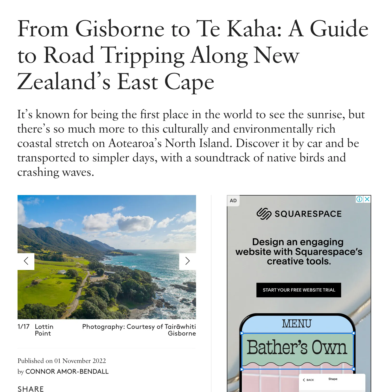 Food & Culture Article Writing for Broadsheet.com