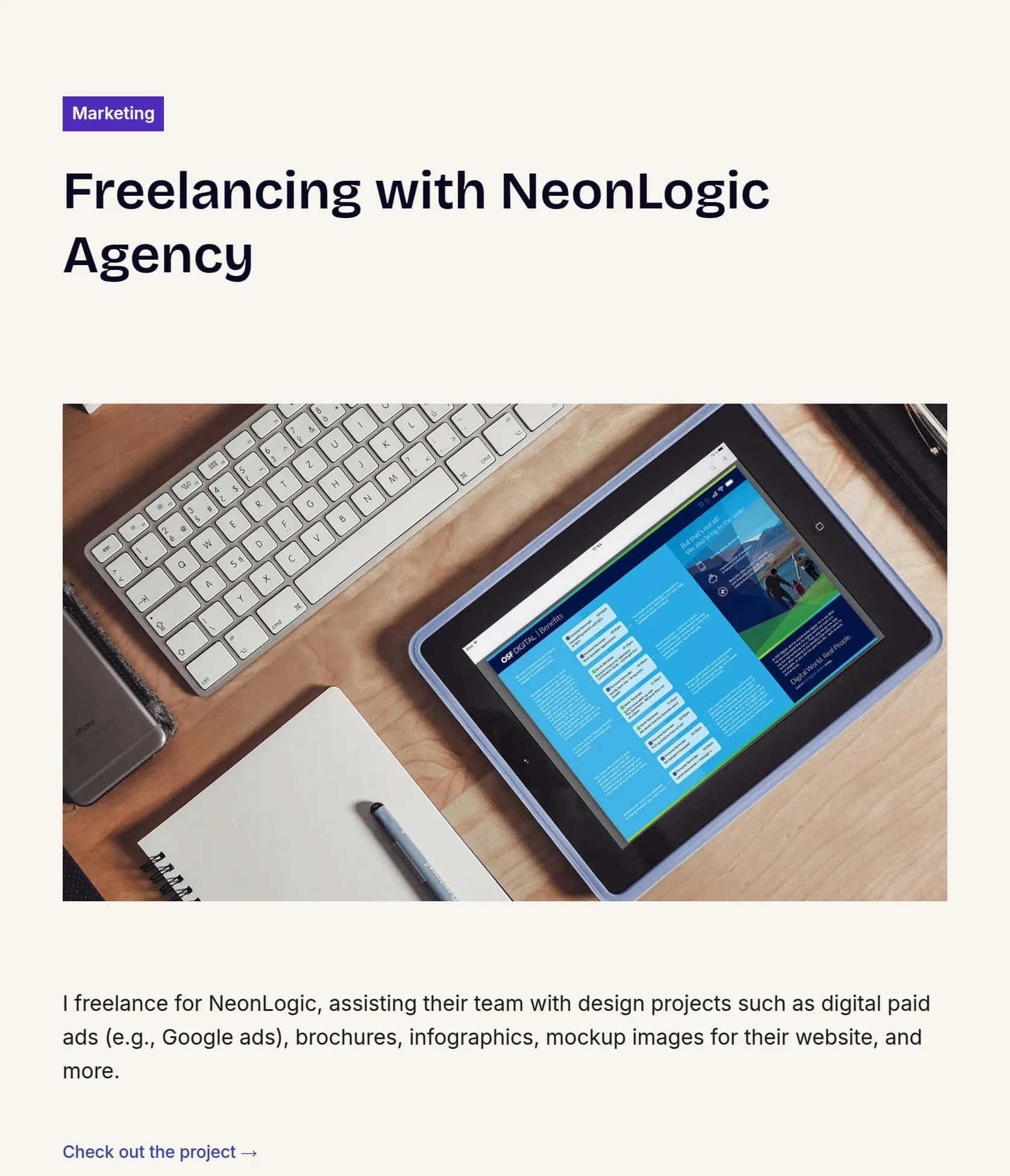 Design Support for NeonLogic: Digital Ads, Brochures & Infographics
