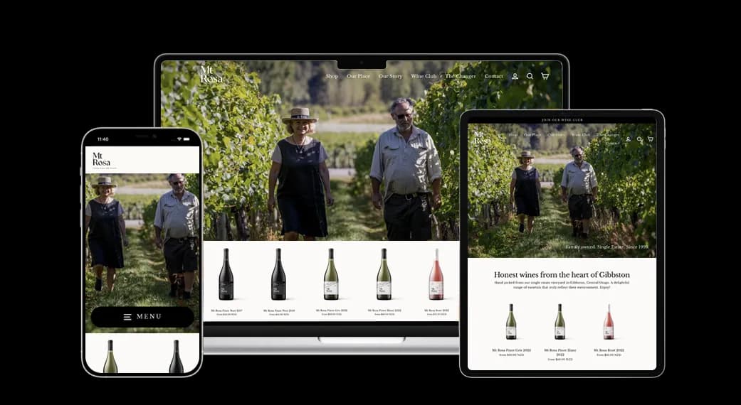 Mt Rosa Vineyard Website Relaunch with POS & Loyalty Integration