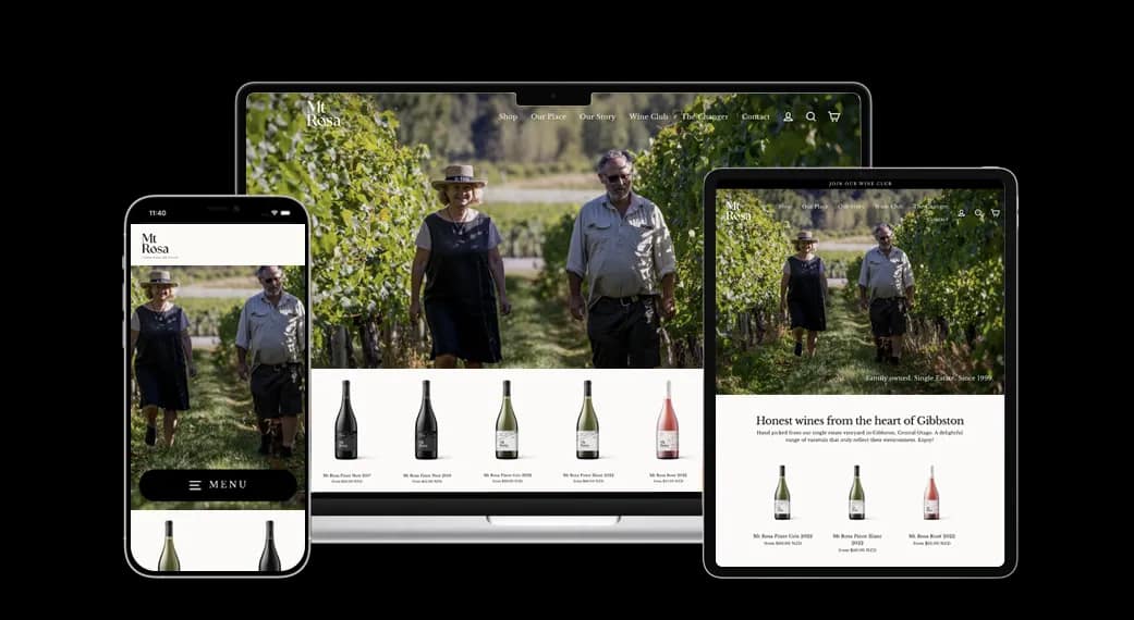 Mt Rosa Vineyard Website Relaunch with POS & Loyalty Integration