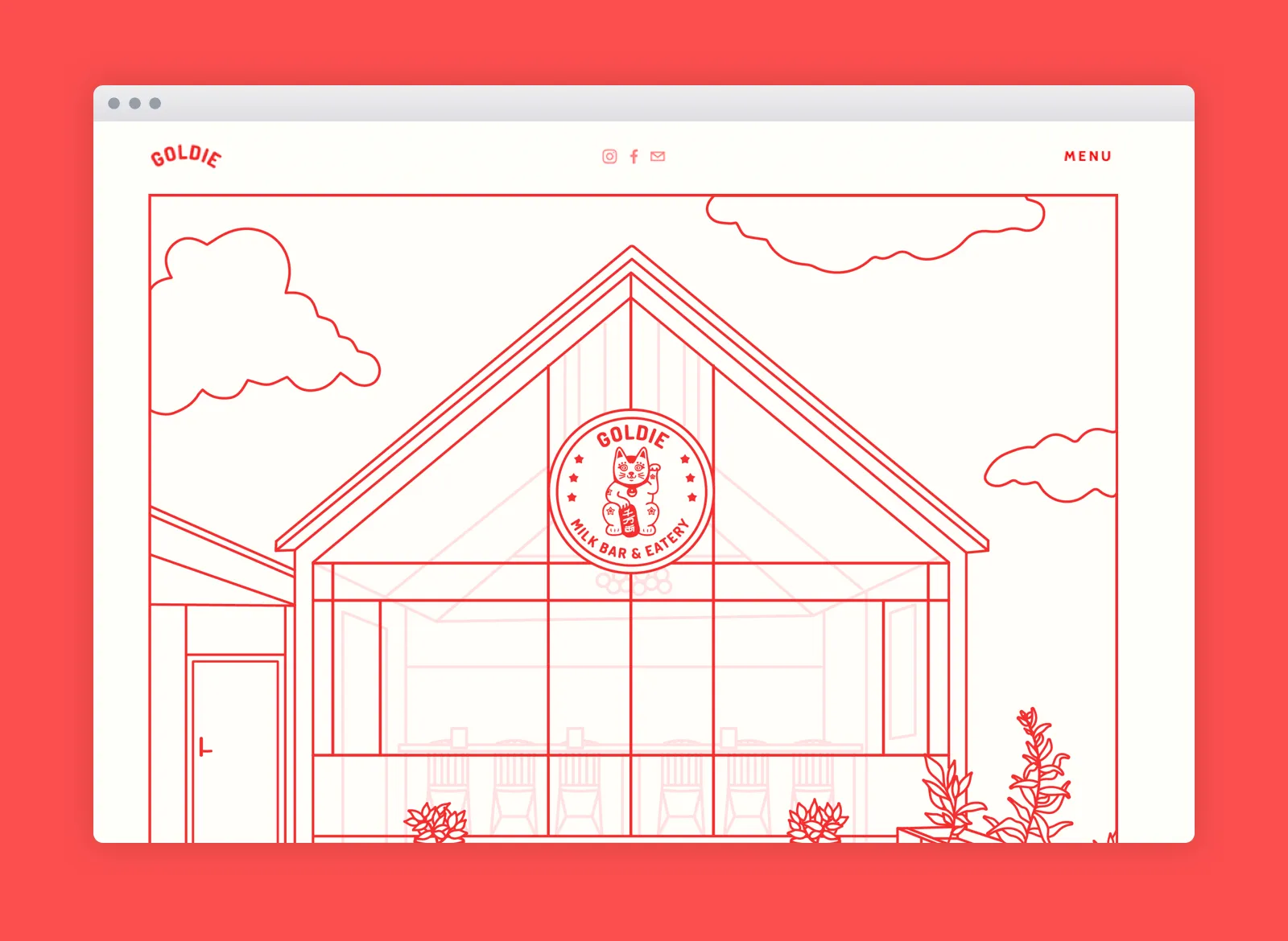 Landing Page Design for Central Wellington Cafe