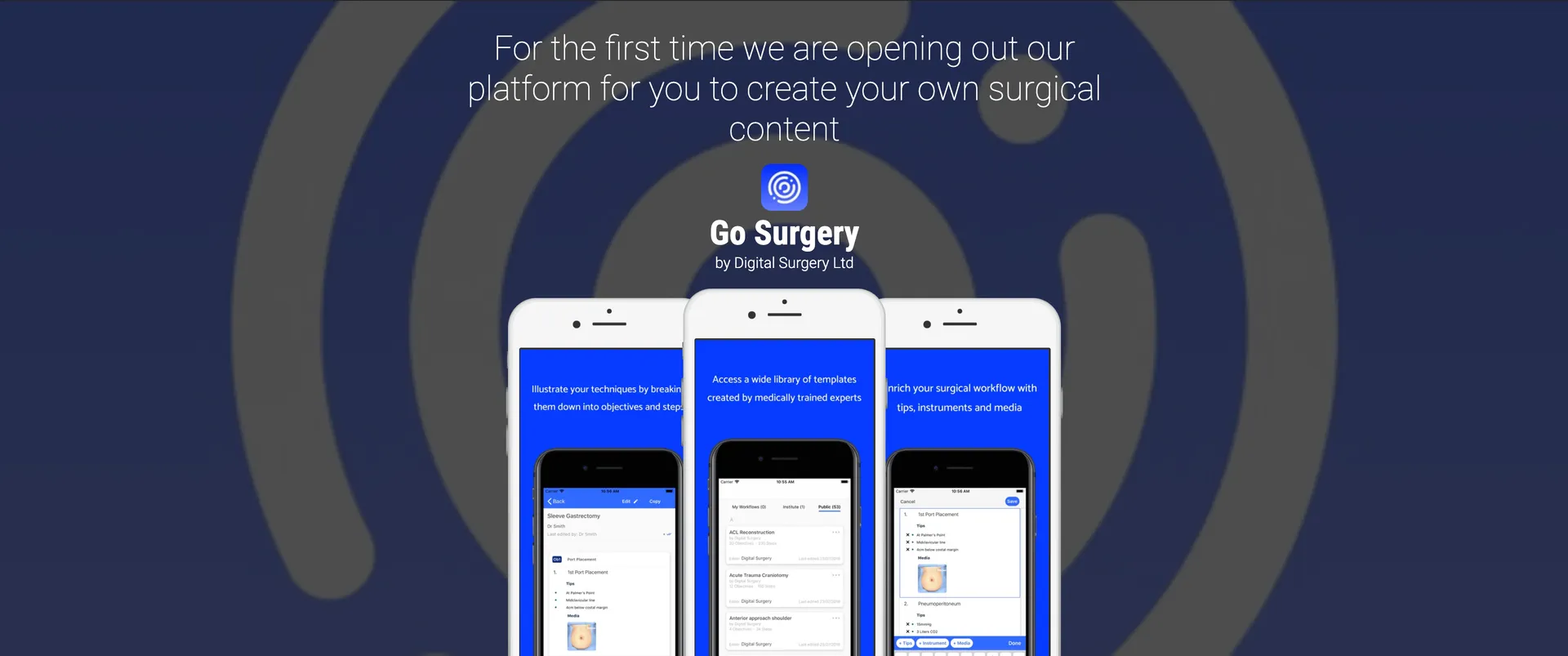 GoSurgery iOS App for Surgical Workflow Collaboration