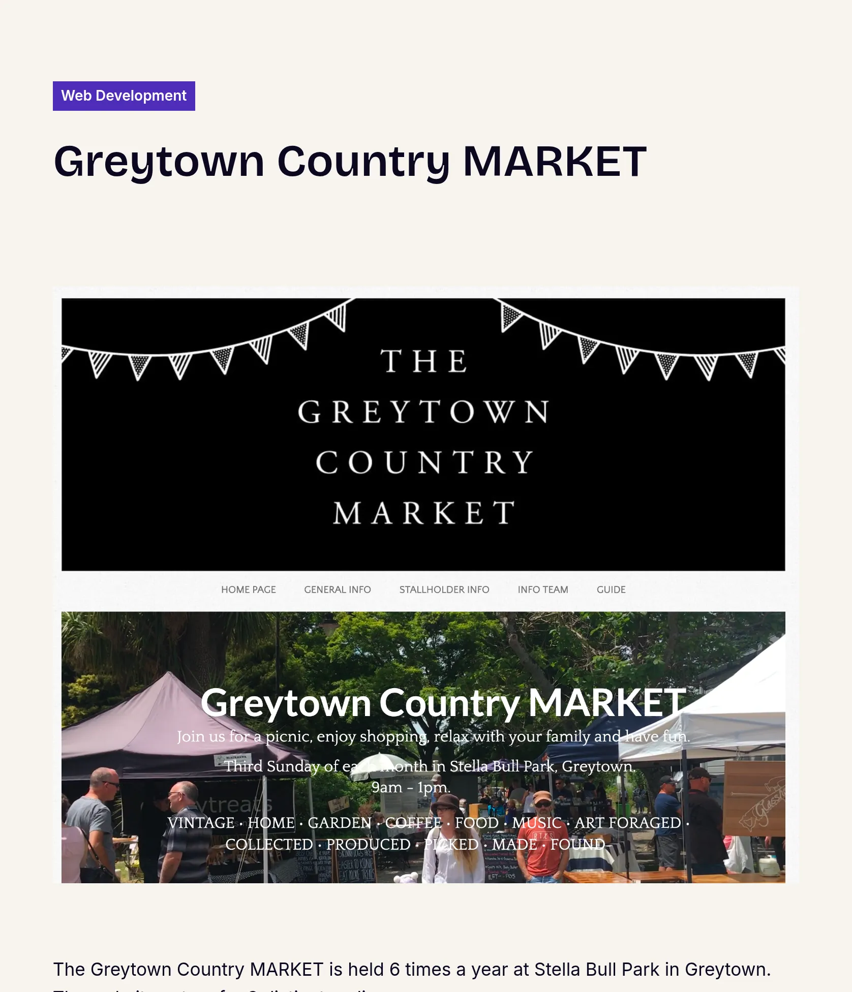 Website & CRM Solution for Greytown Country Market screenshot