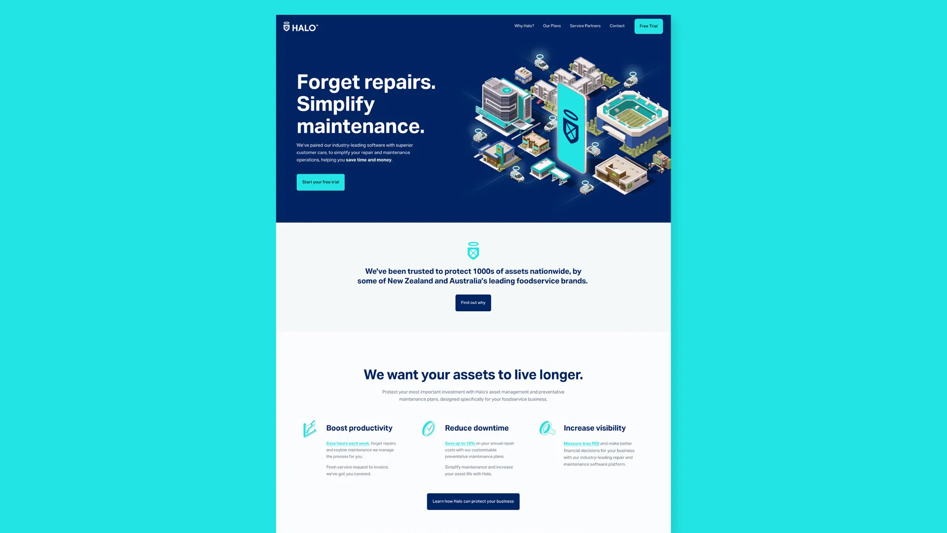 Brand Refresh and Squarespace Website for Halo Commercial Kitchens