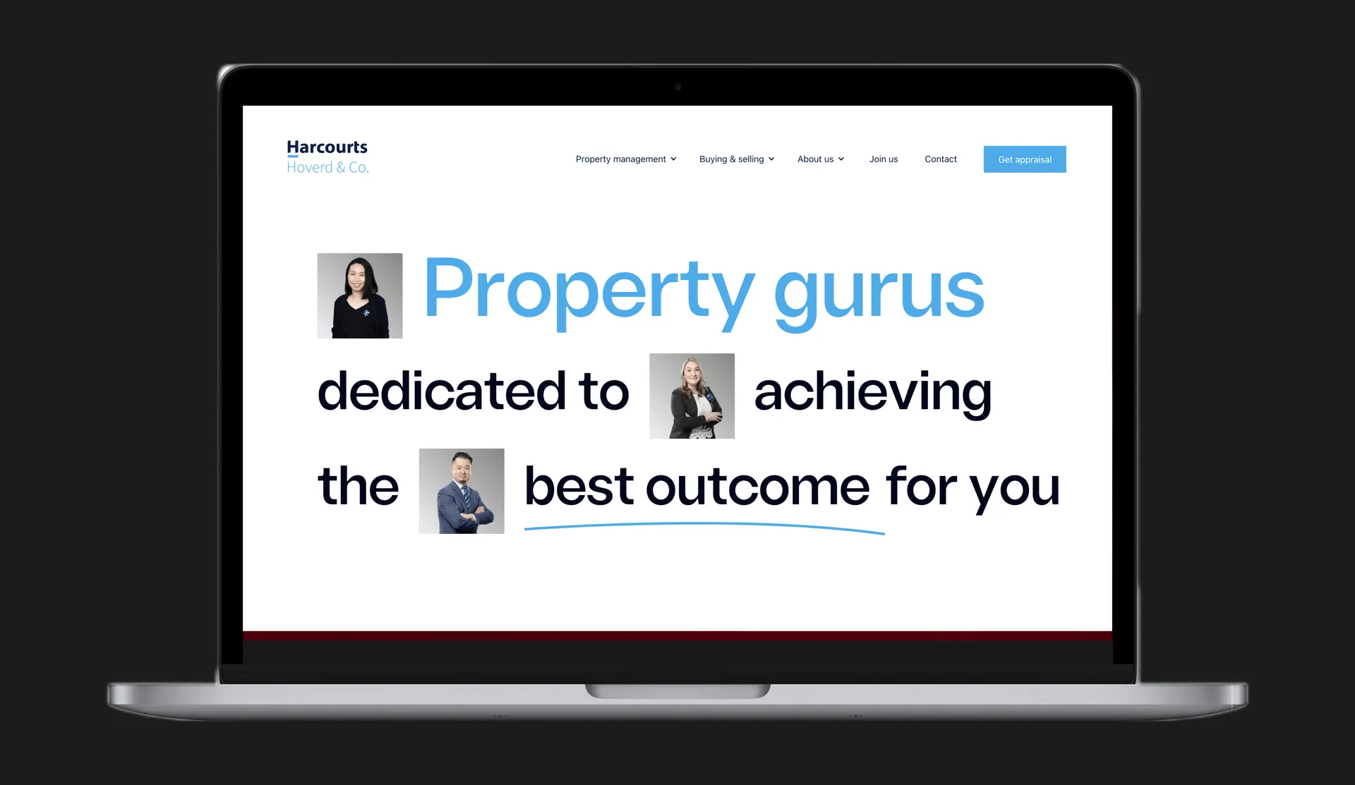 Modern Real Estate Website for Harcourts Franchise gallery 1