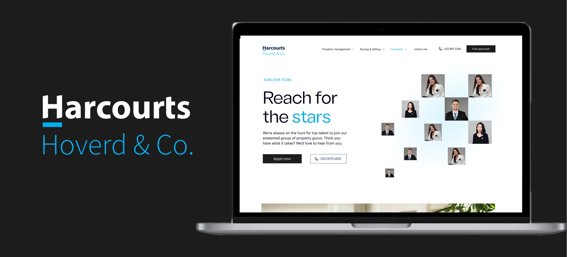 Modern Real Estate Website for Harcourts Franchise
