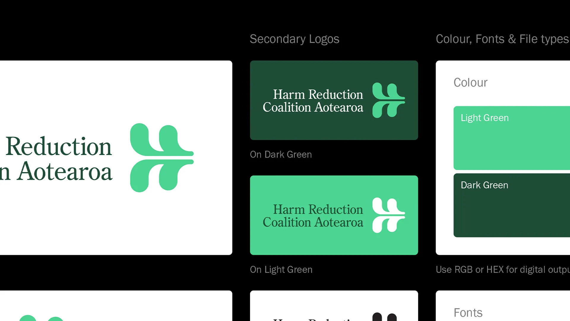 Brand Identity for Harm Reduction Coalition Aotearoa project image