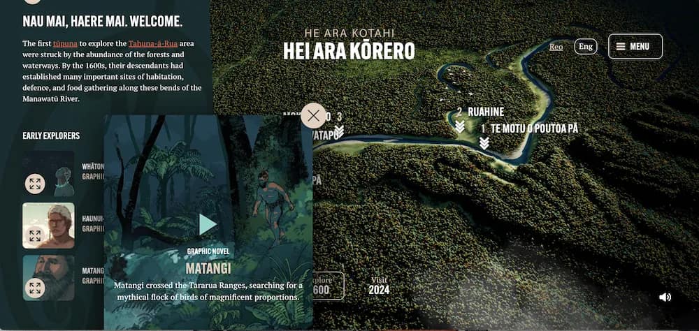 Content Management & Storytelling for He Ara Kotahi Tour