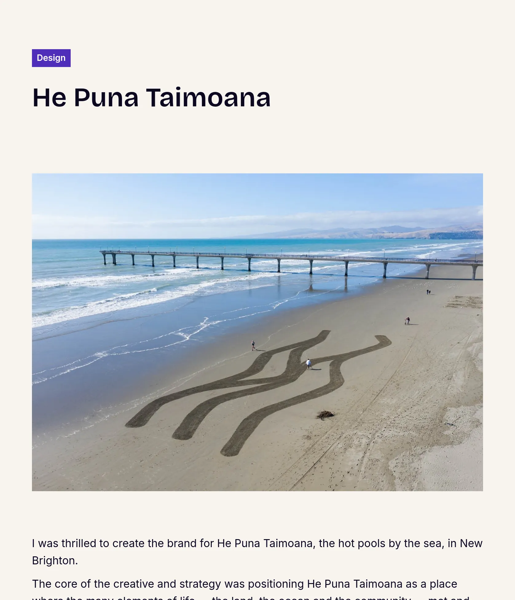 Brand Strategy and Launch for He Puna Taimoana Hot Pools