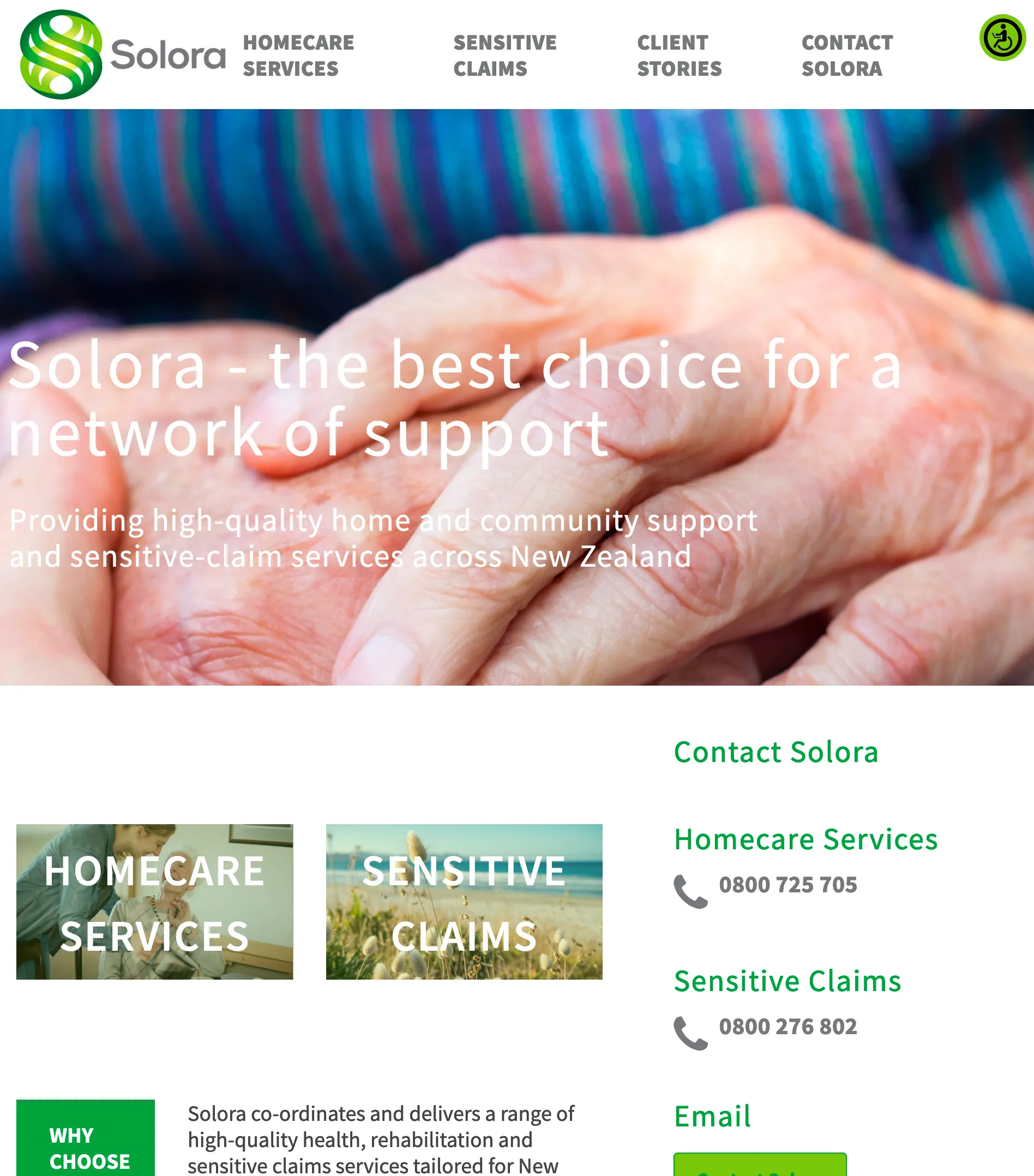Map-Based Website and Branding for Solora Care Providers