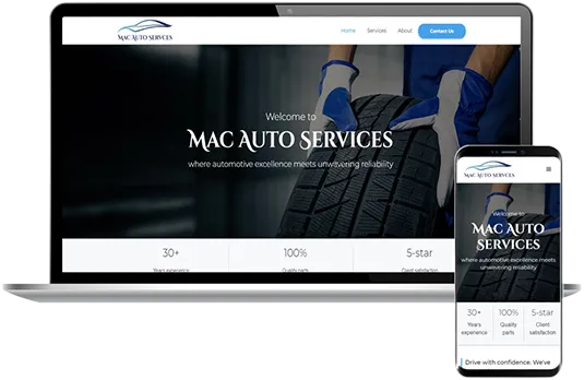 Modern Website Redesign for Mac Auto Services