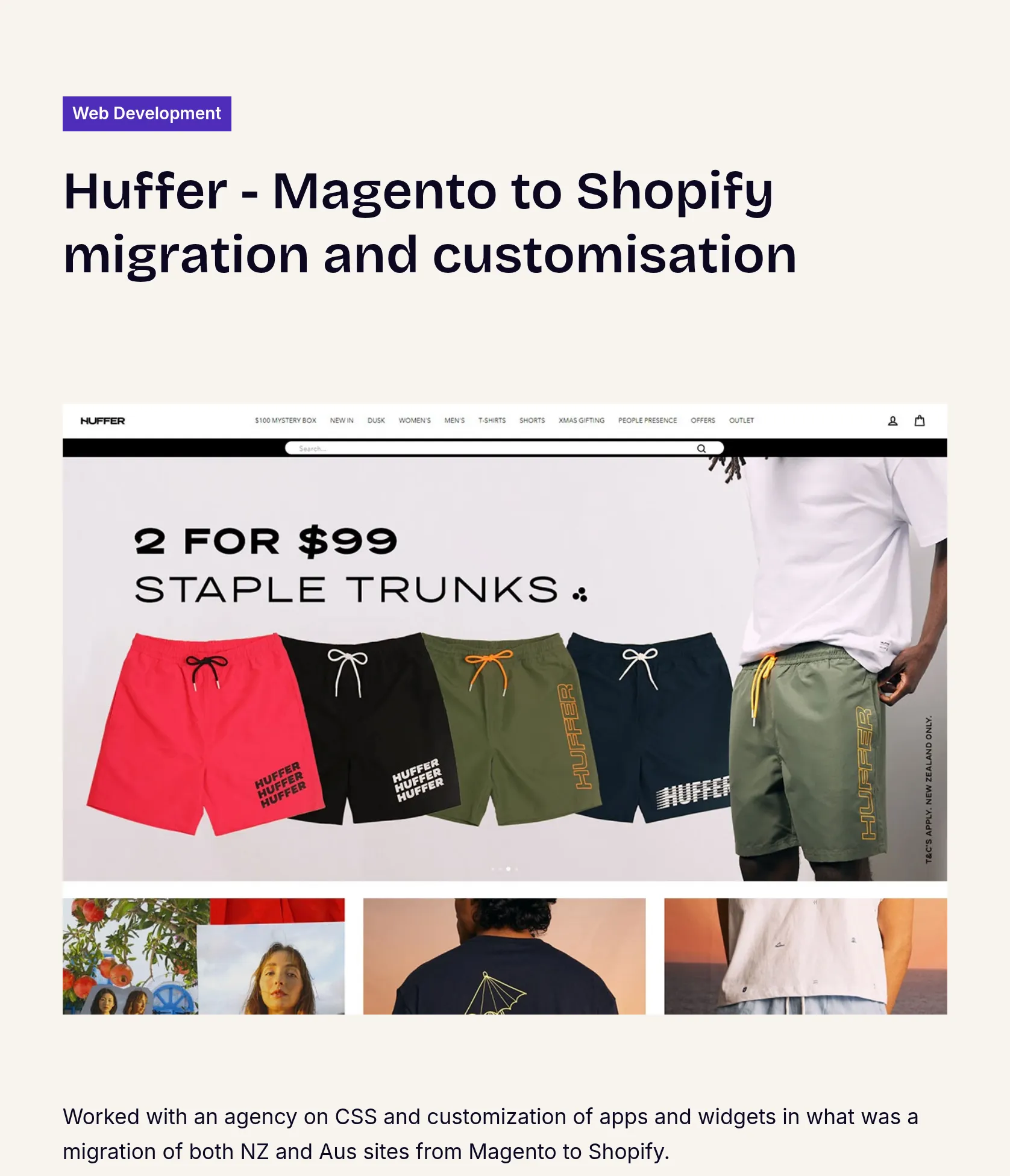 CSS and App Customisation for Magento to Shopify Migration