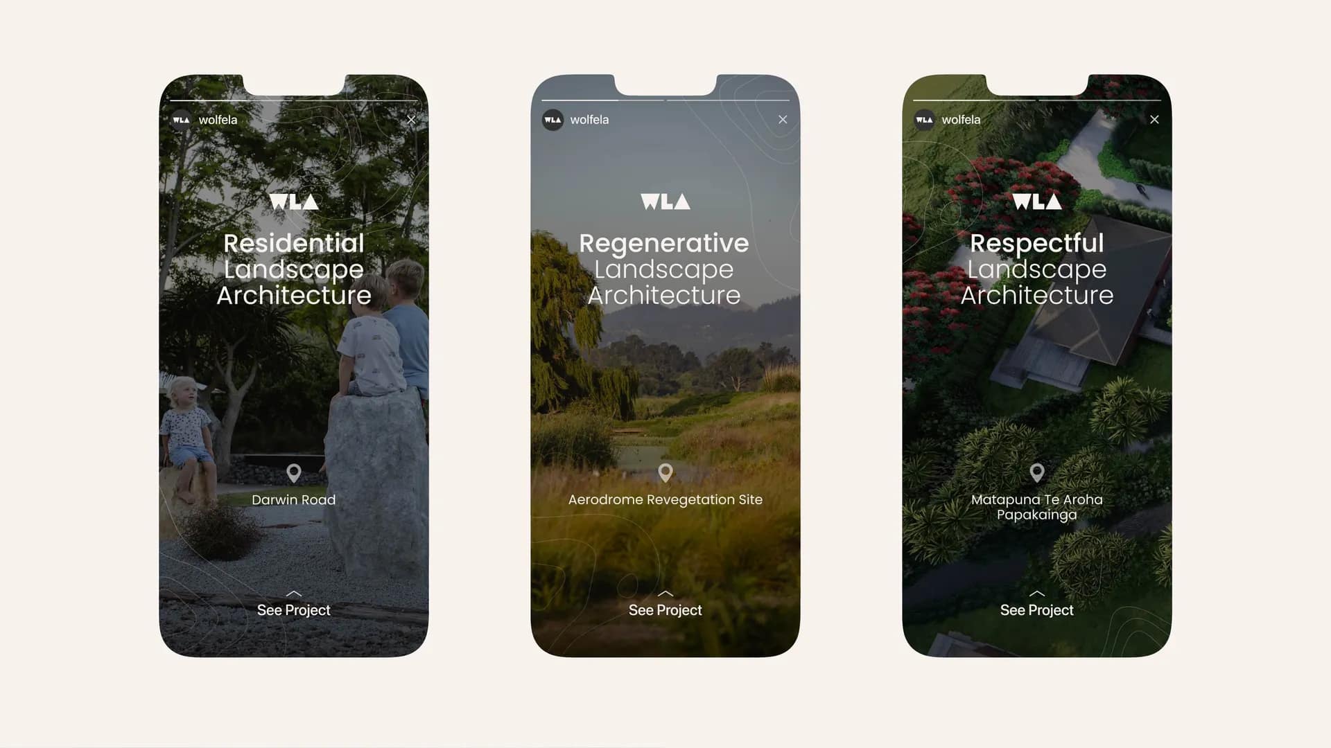 Brand Identity and Website Design for Wolfe Landscape Architects gallery 1