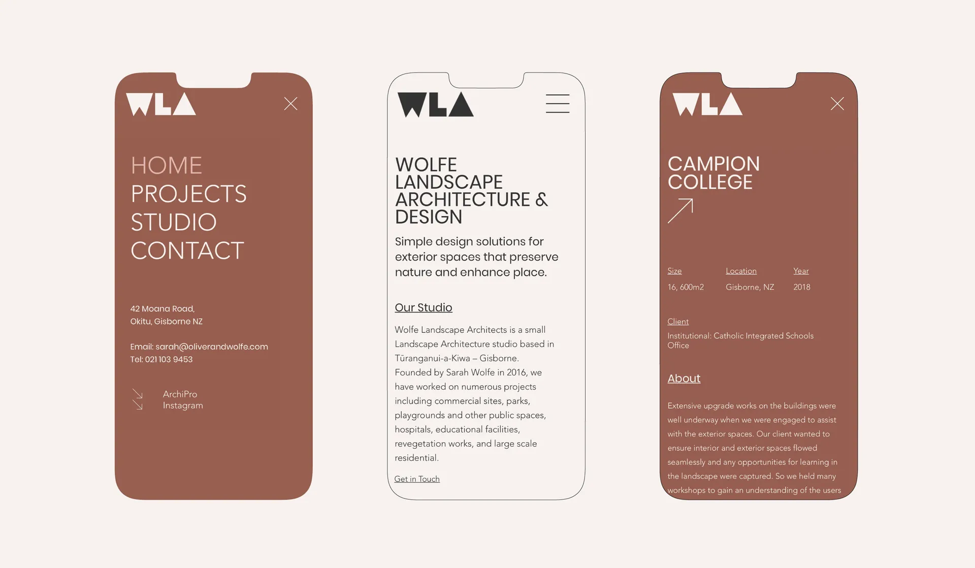 Brand Identity and Website Design for Wolfe Landscape Architects gallery 6