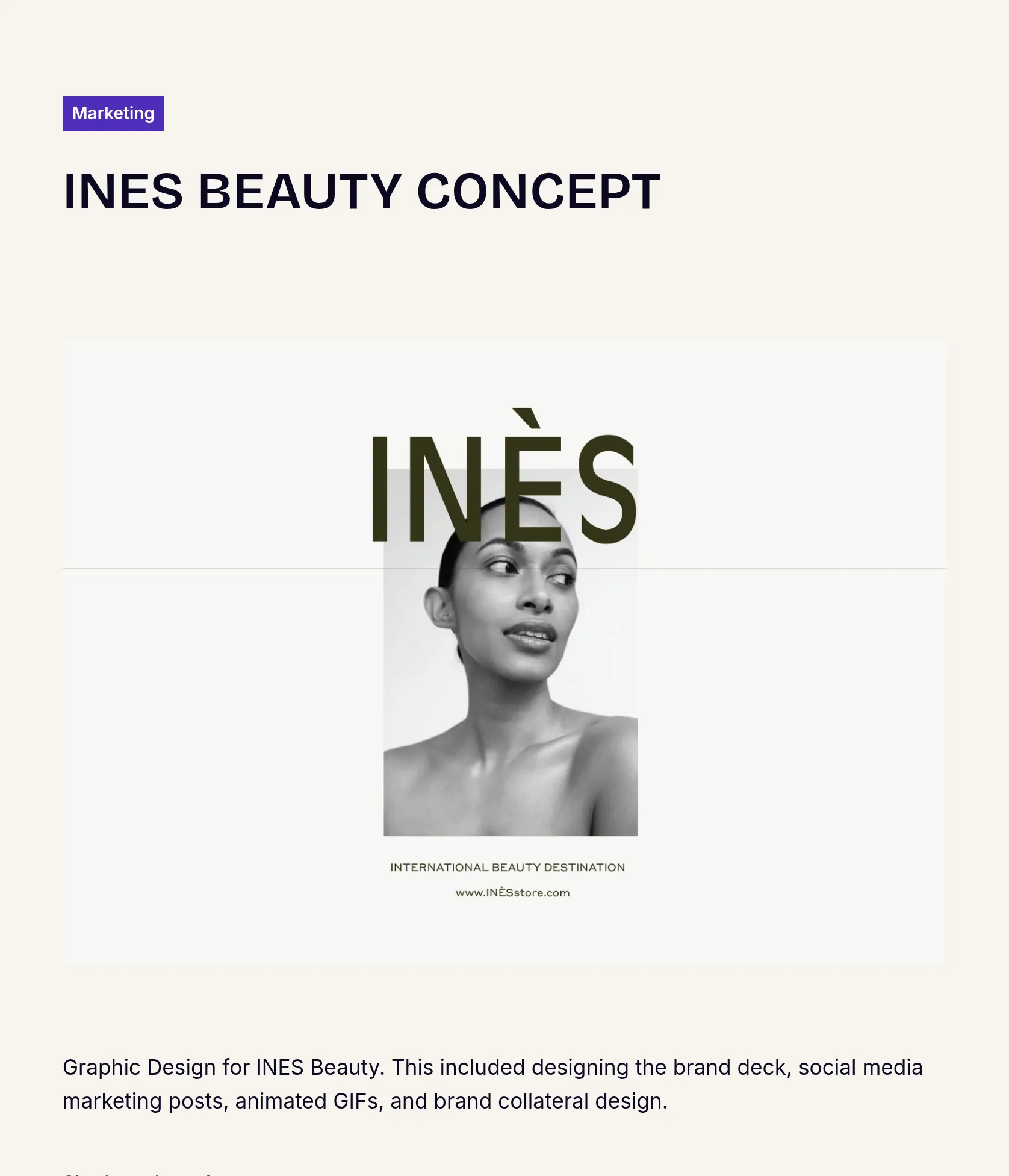 Brand Design & Graphic Assets for INES Beauty