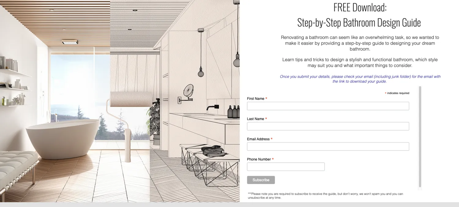 Digital Marketing & Lead Generation for Innovative Bathrooms