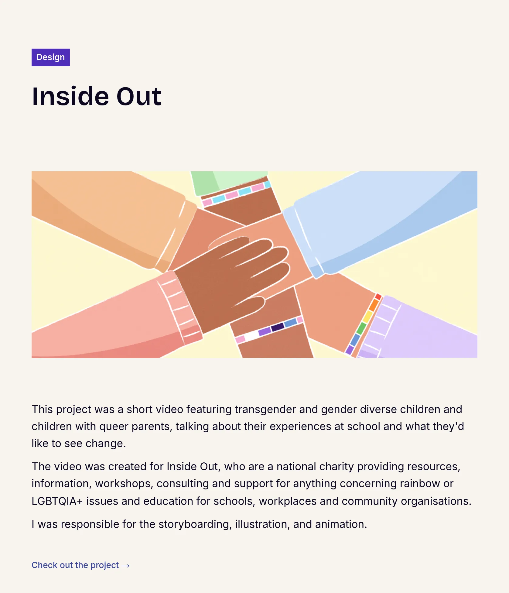 Animated Video for Inside Out: LGBTQIA+ School Experiences