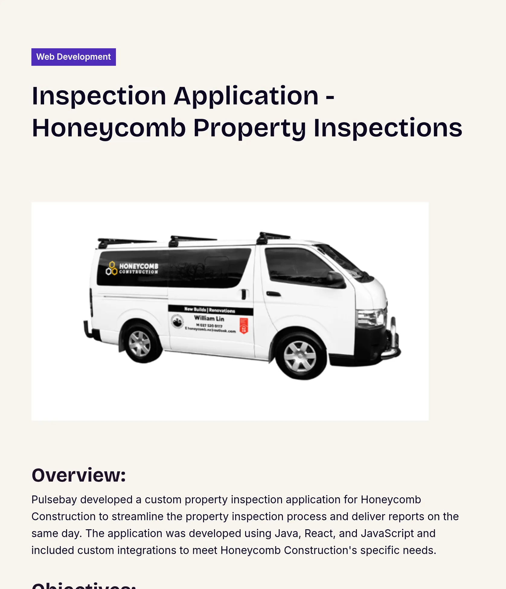 Mobile App for Property Inspections - SAAS