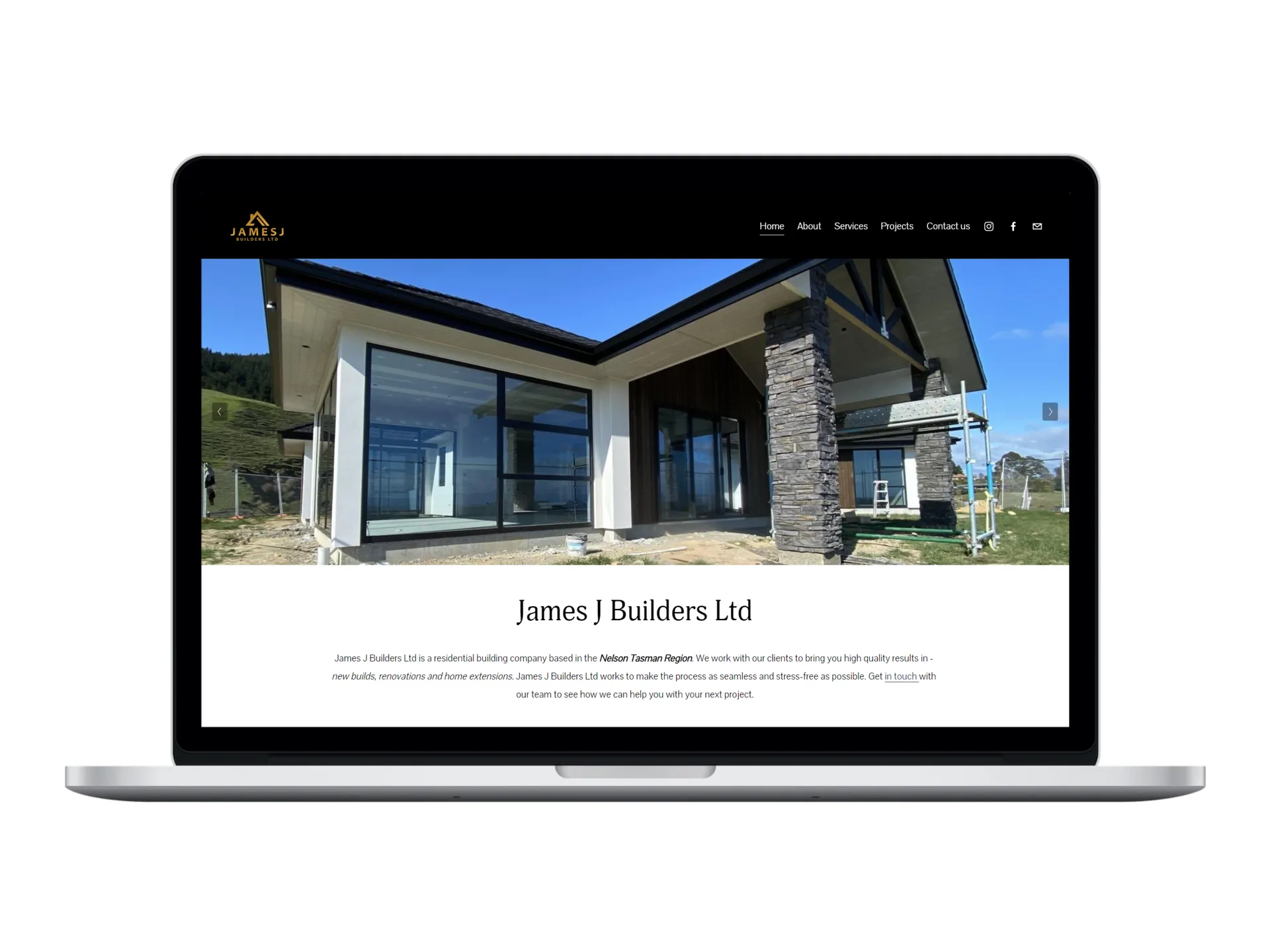 Website and Branding Design for Local Building Company