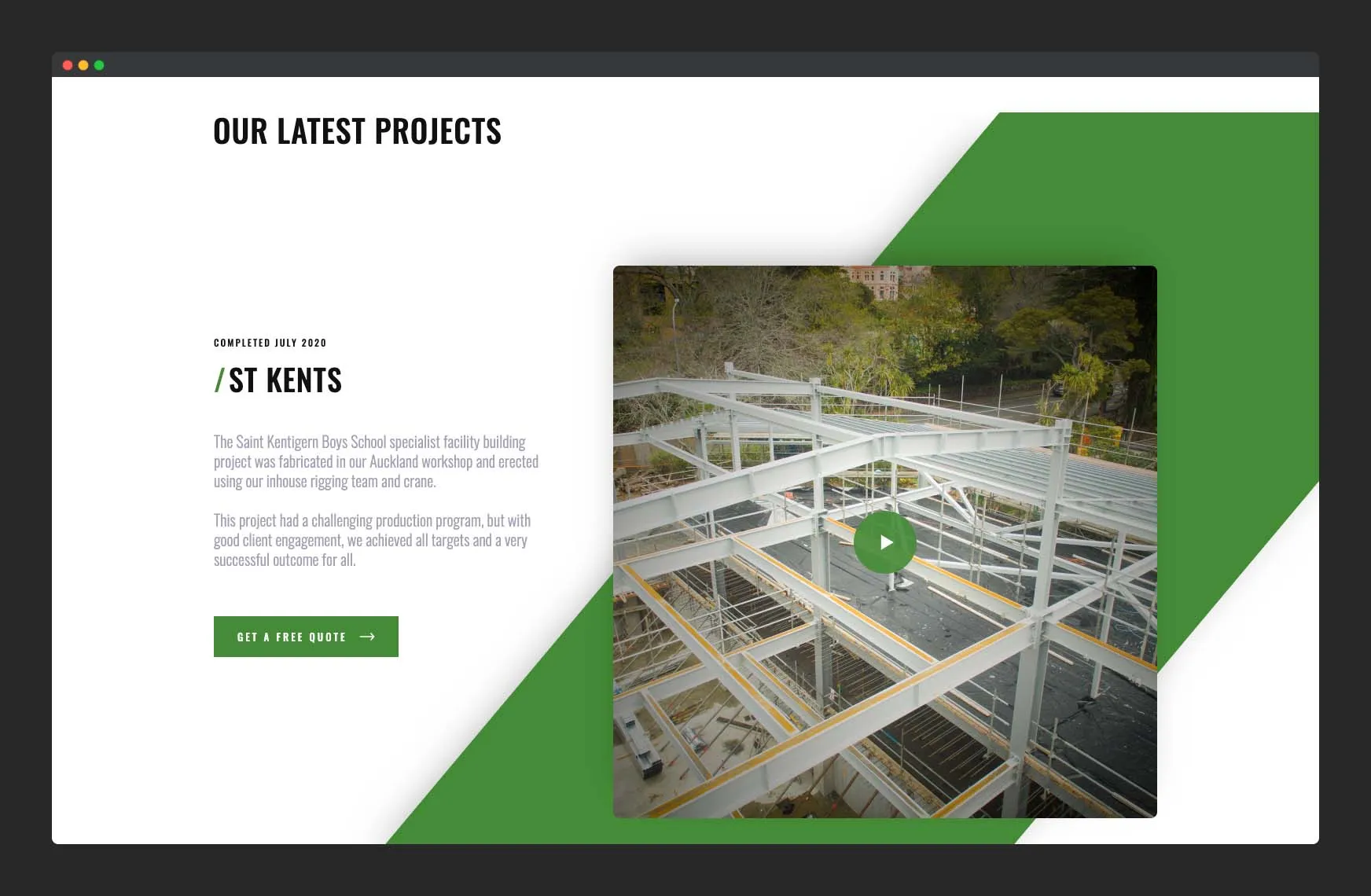 Website Design for Steel Welding & Fabrication Business gallery 1