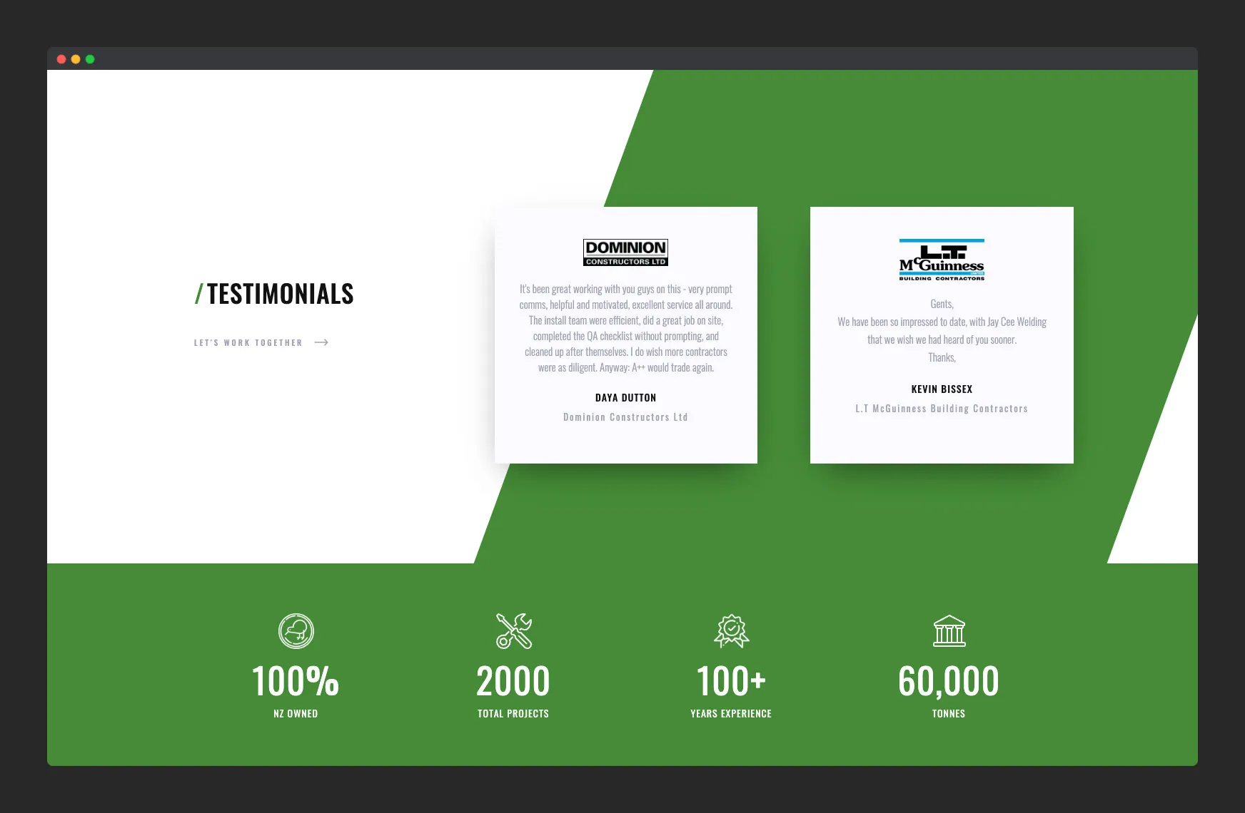 Website Design for Steel Welding & Fabrication Business gallery 2
