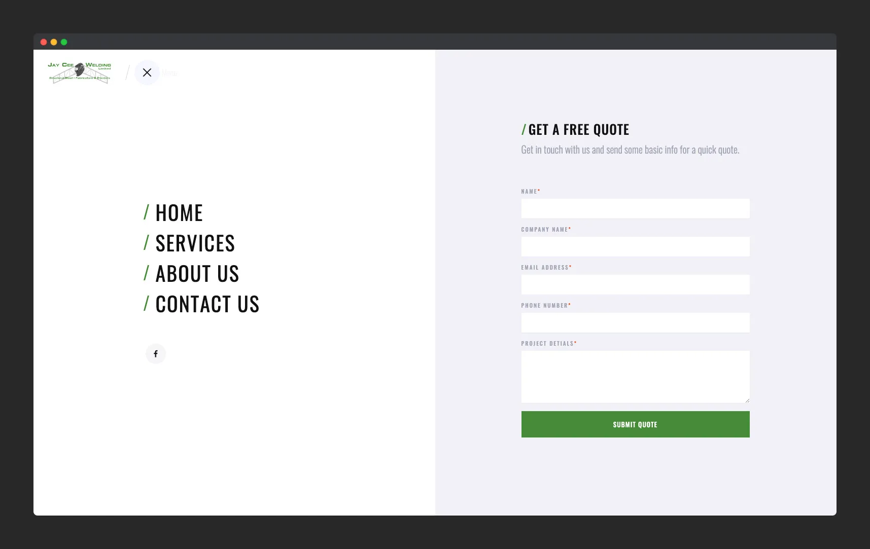 Website Design for Steel Welding & Fabrication Business gallery 3