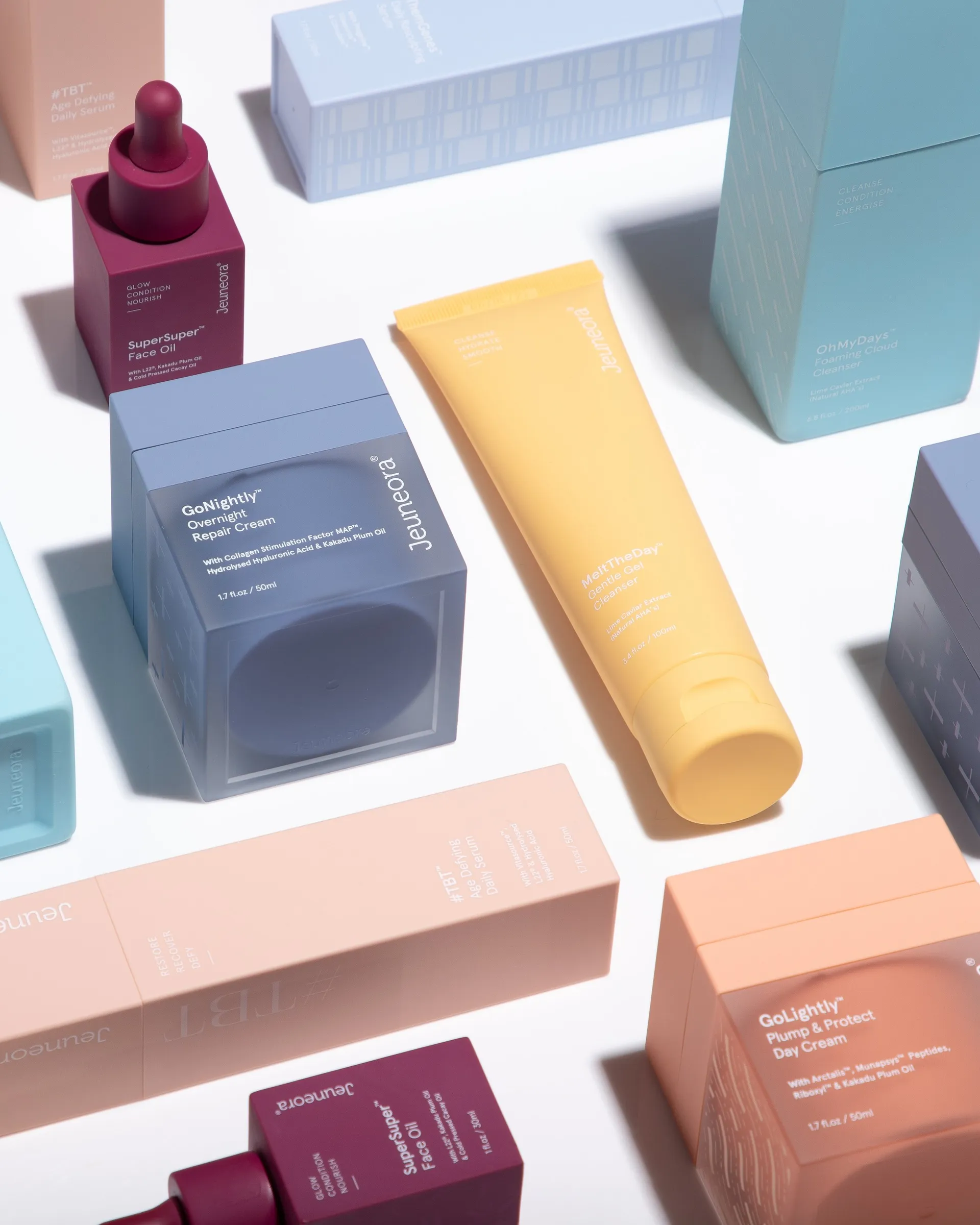 Packaging and Visual Identity Design for Jeuneora Skincare