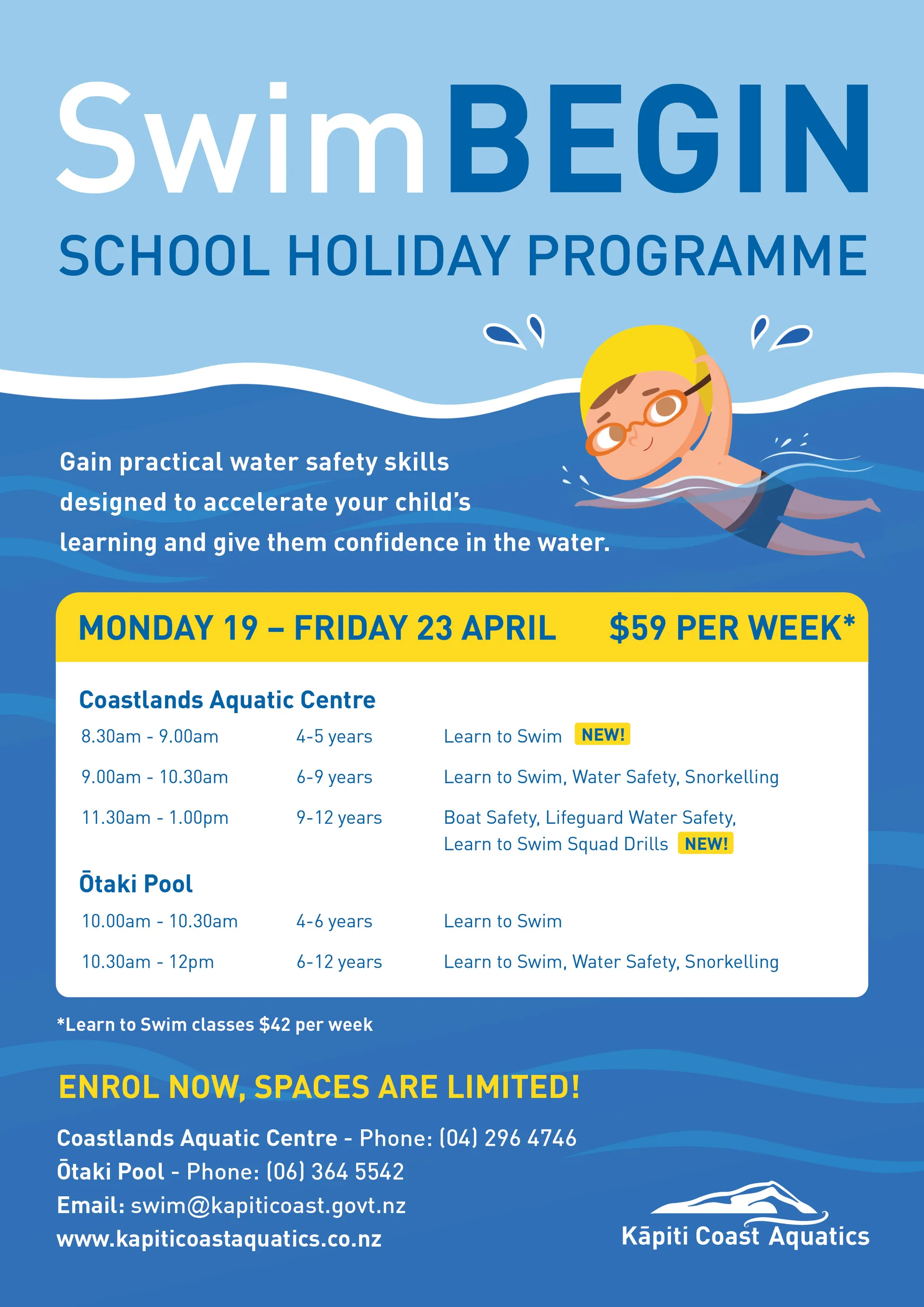 Kapiti Coast Aquatics Posters, Flyers, and Branding Design gallery 1