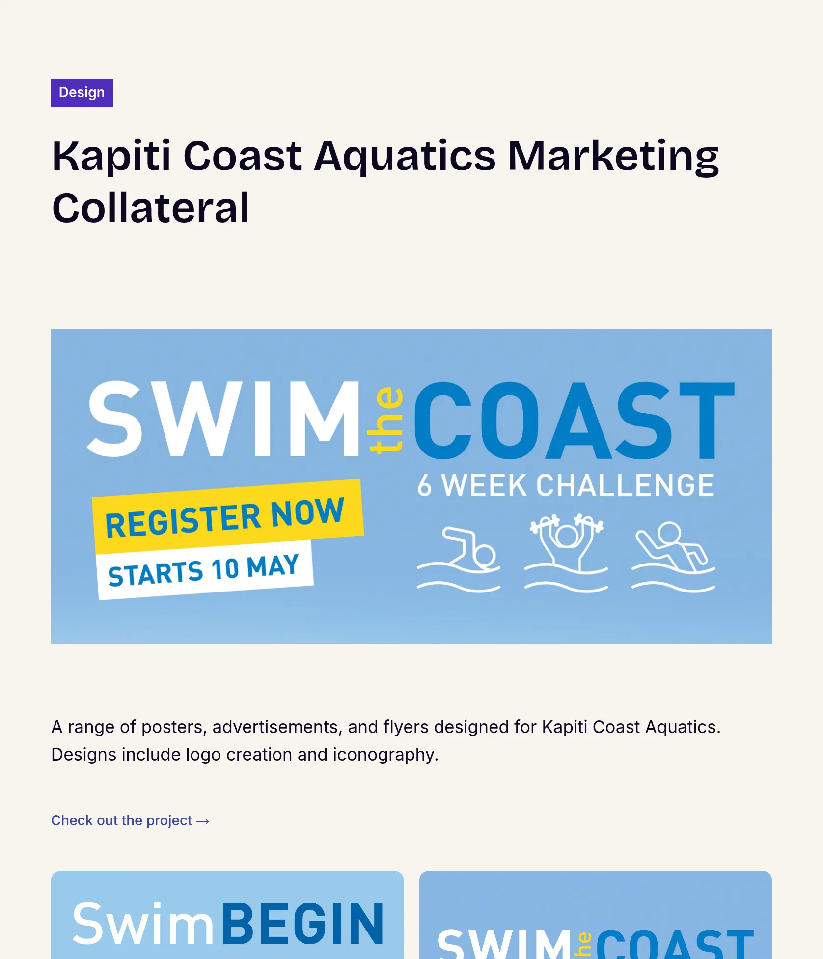 Kapiti Coast Aquatics Posters, Flyers, and Branding Design