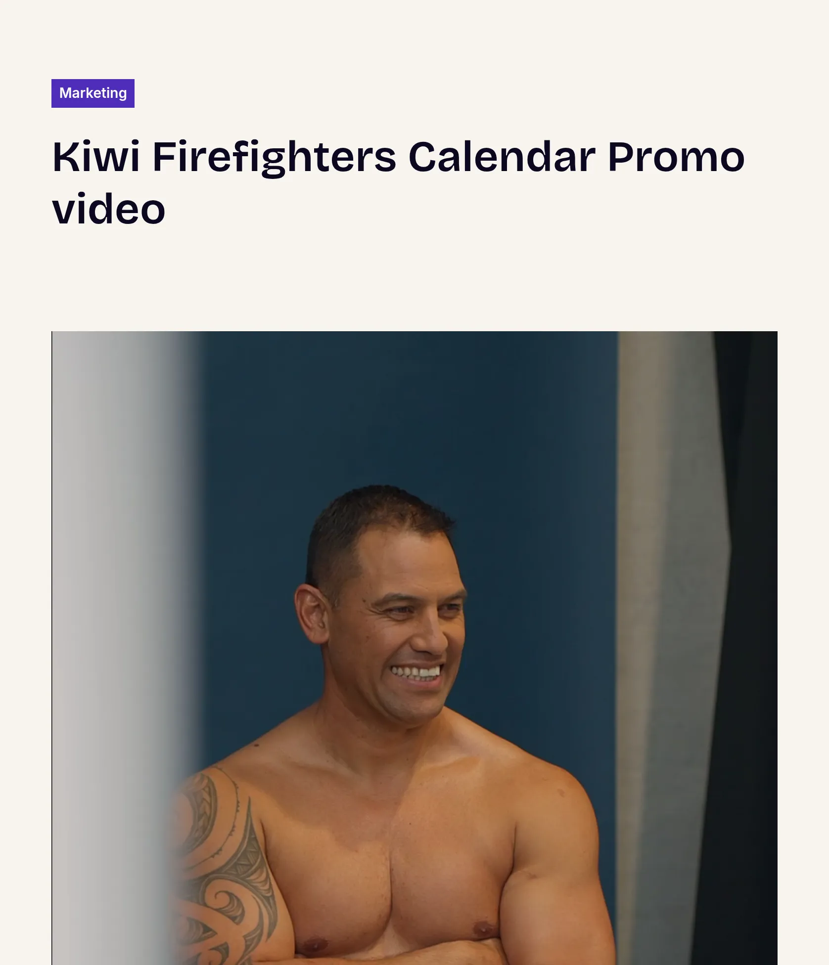 Reels Production for Kiwi Firefighters Calendar Movember Campaign