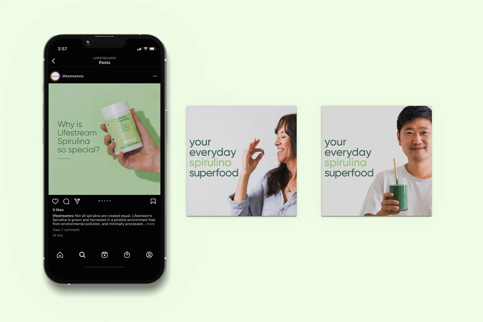 Creative Campaign for Lifestream Spirulina Product Range gallery 1