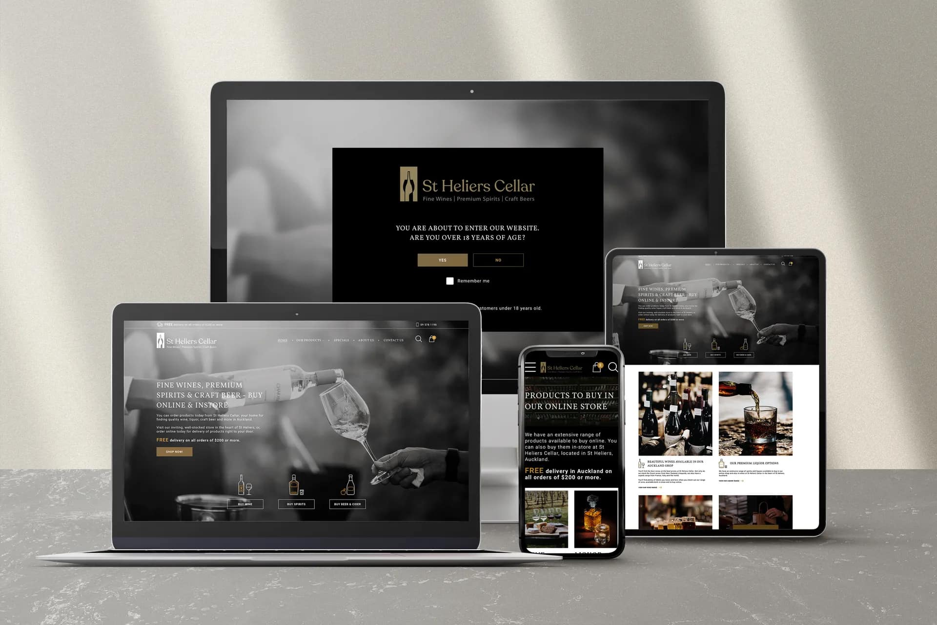 High-End Branding & Ecommerce Website for St Heliers Cellar gallery 1