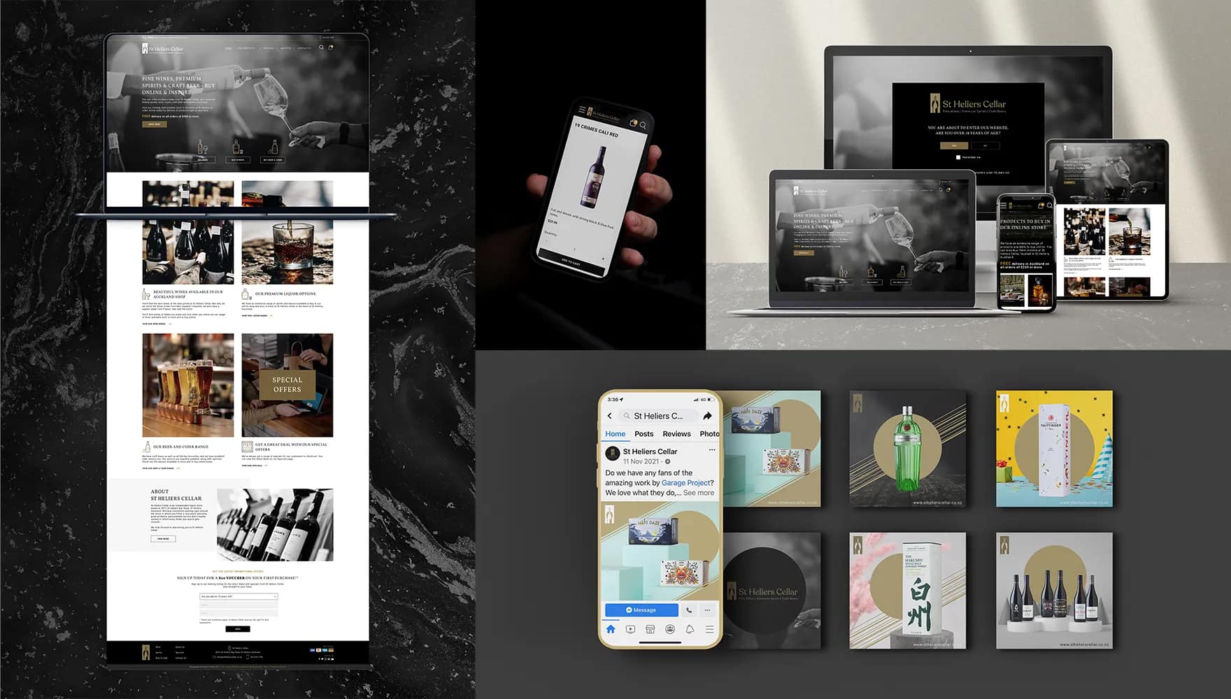 High-End Branding & Ecommerce Website for St Heliers Cellar gallery 2